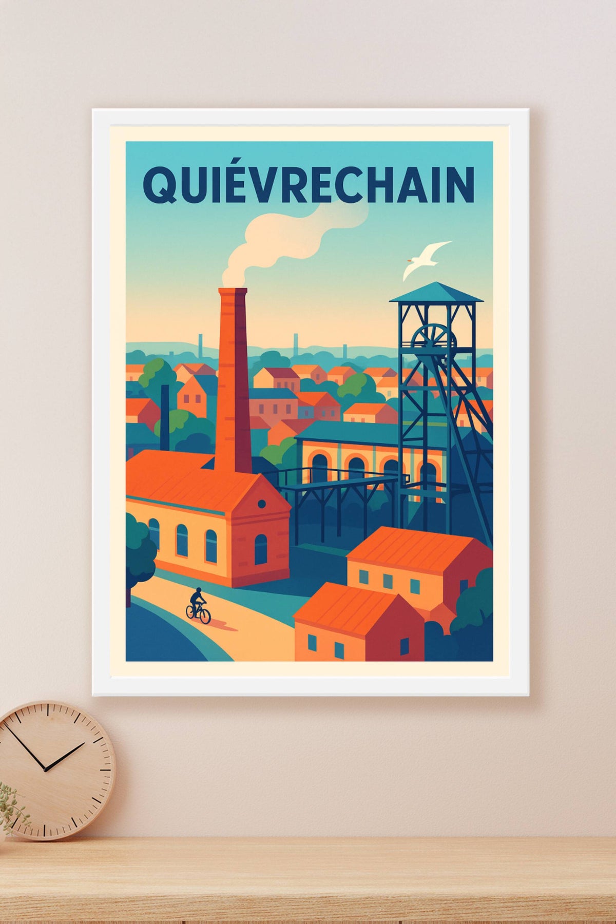 Affiche de Quiévrechain - Charme industriel et douceur de vie