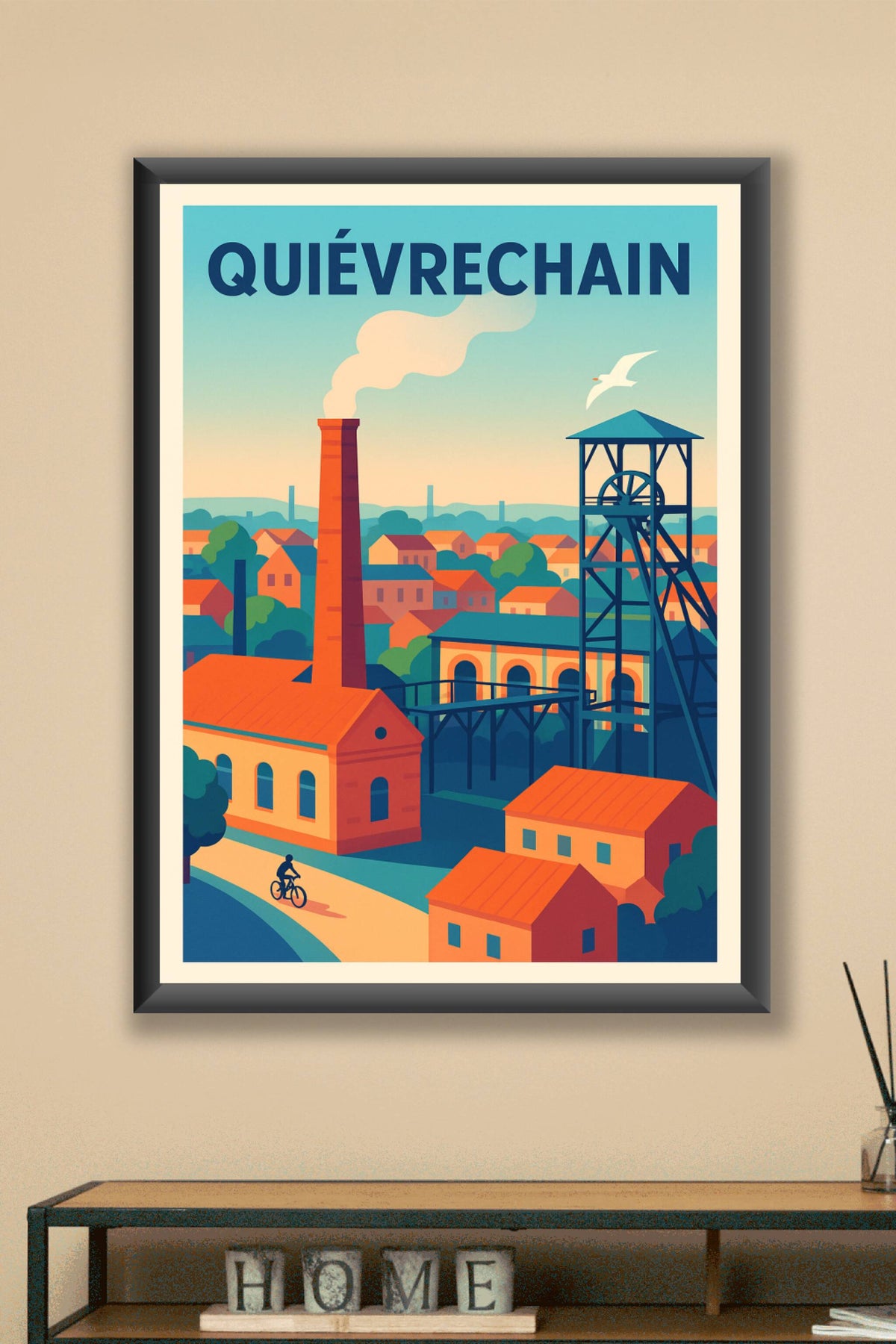 Affiche de Quiévrechain - Charme industriel et douceur de vie