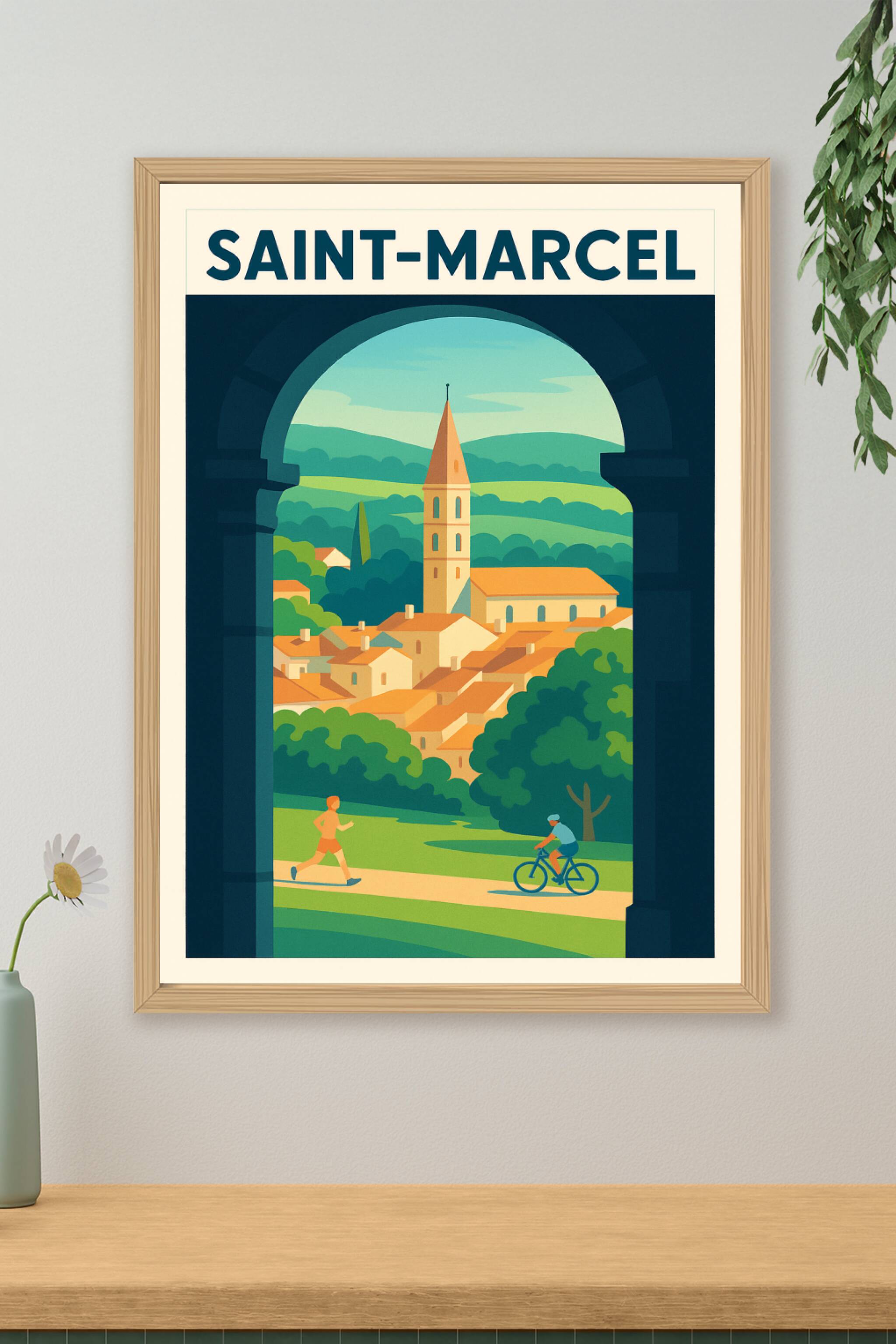 Affiche de Saint-Marcel - Charme et sérénité au cœur de la nature