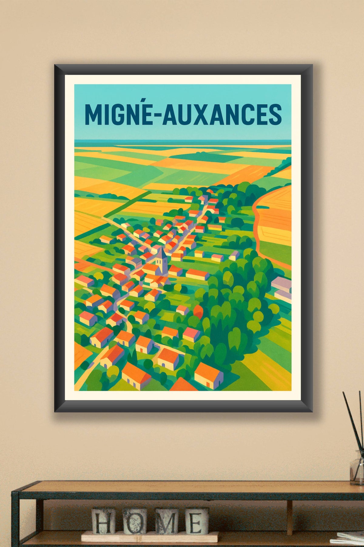 Affiche de Migné-Auxances - Charme champêtre et couleurs vibrantes