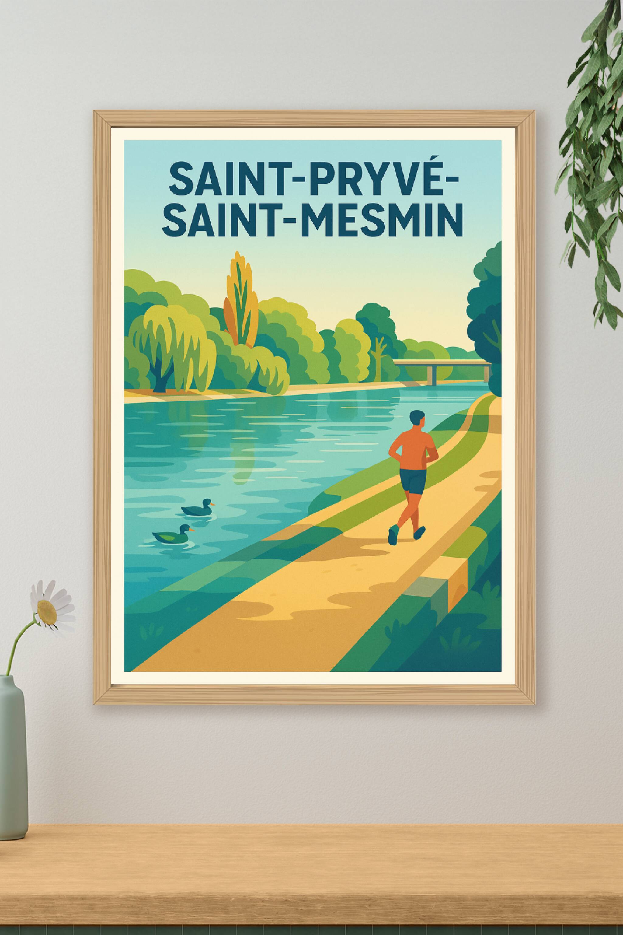 Affiche de Saint-Pryvé-Saint-Mesmin - La Sérénité au Bord de l'Eau