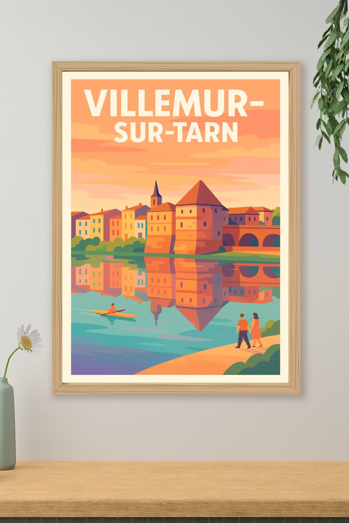 Affiche de Villemur-sur-Tarn - Élégance et Sérénité au Bord de l'Eau