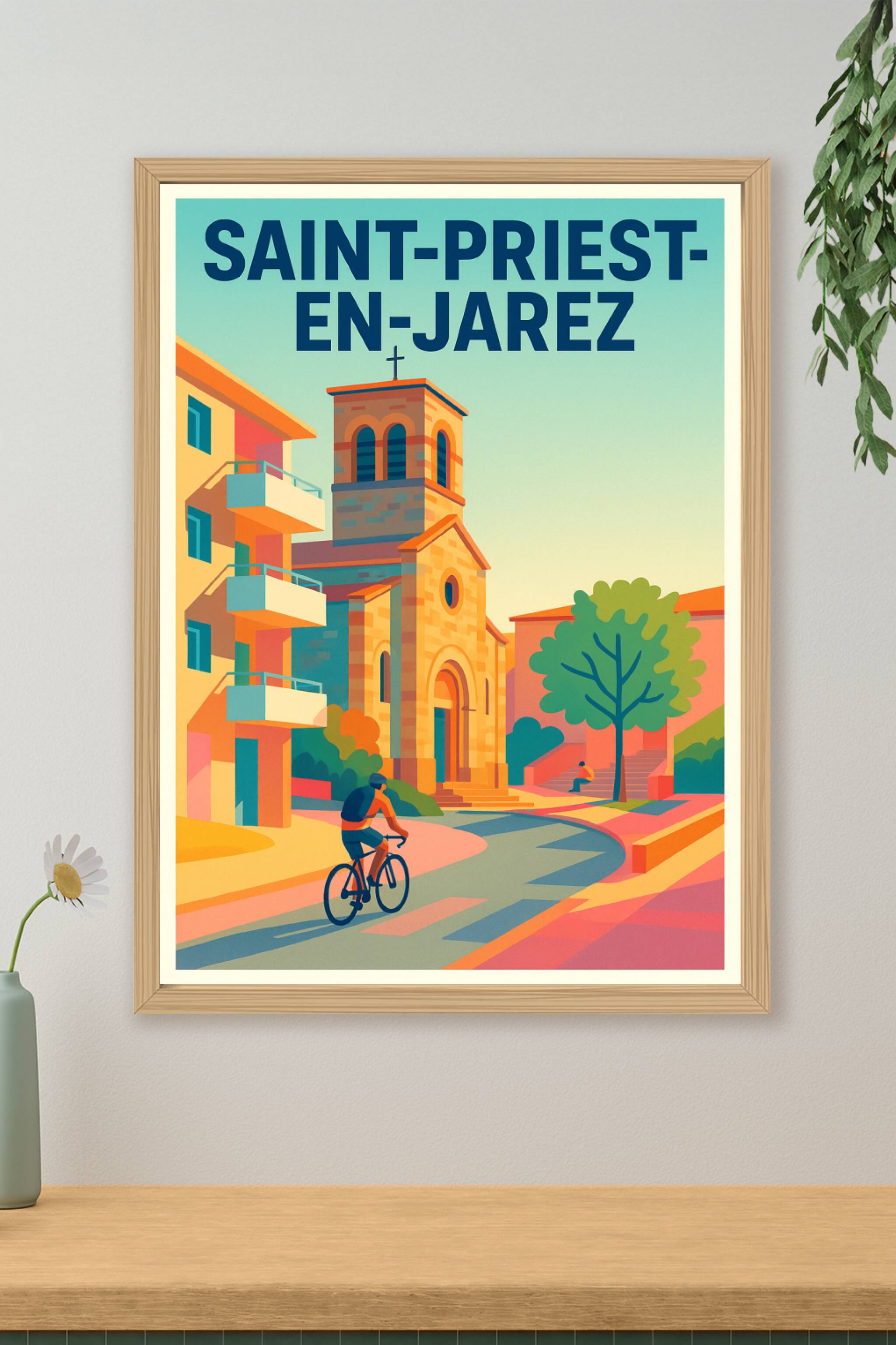 Affiche de Saint-Priest-en-Jarez - Charme et douceur de vie au cœur de la ville
