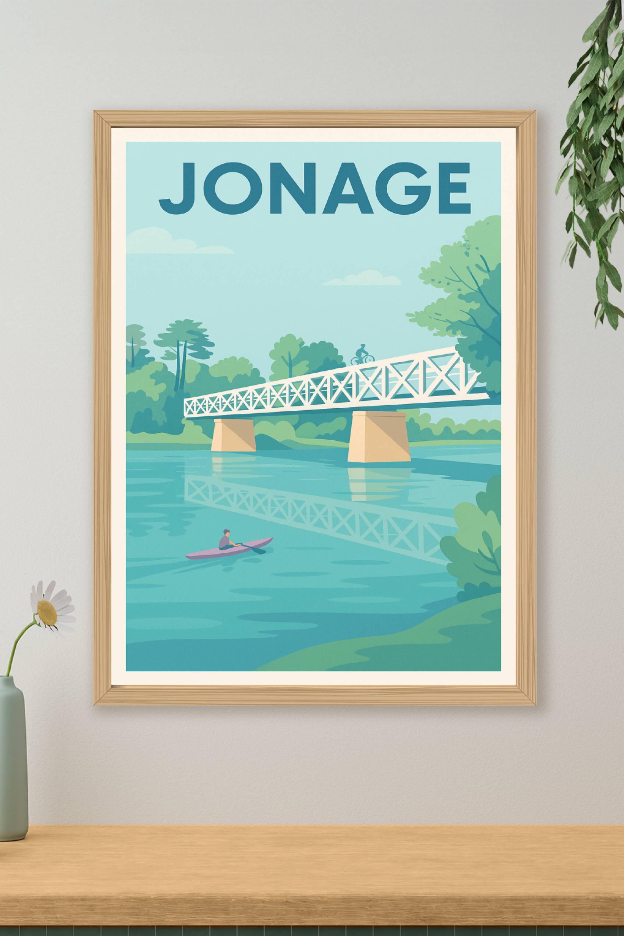 Affiche de Jonage - Harmonie entre nature et détente