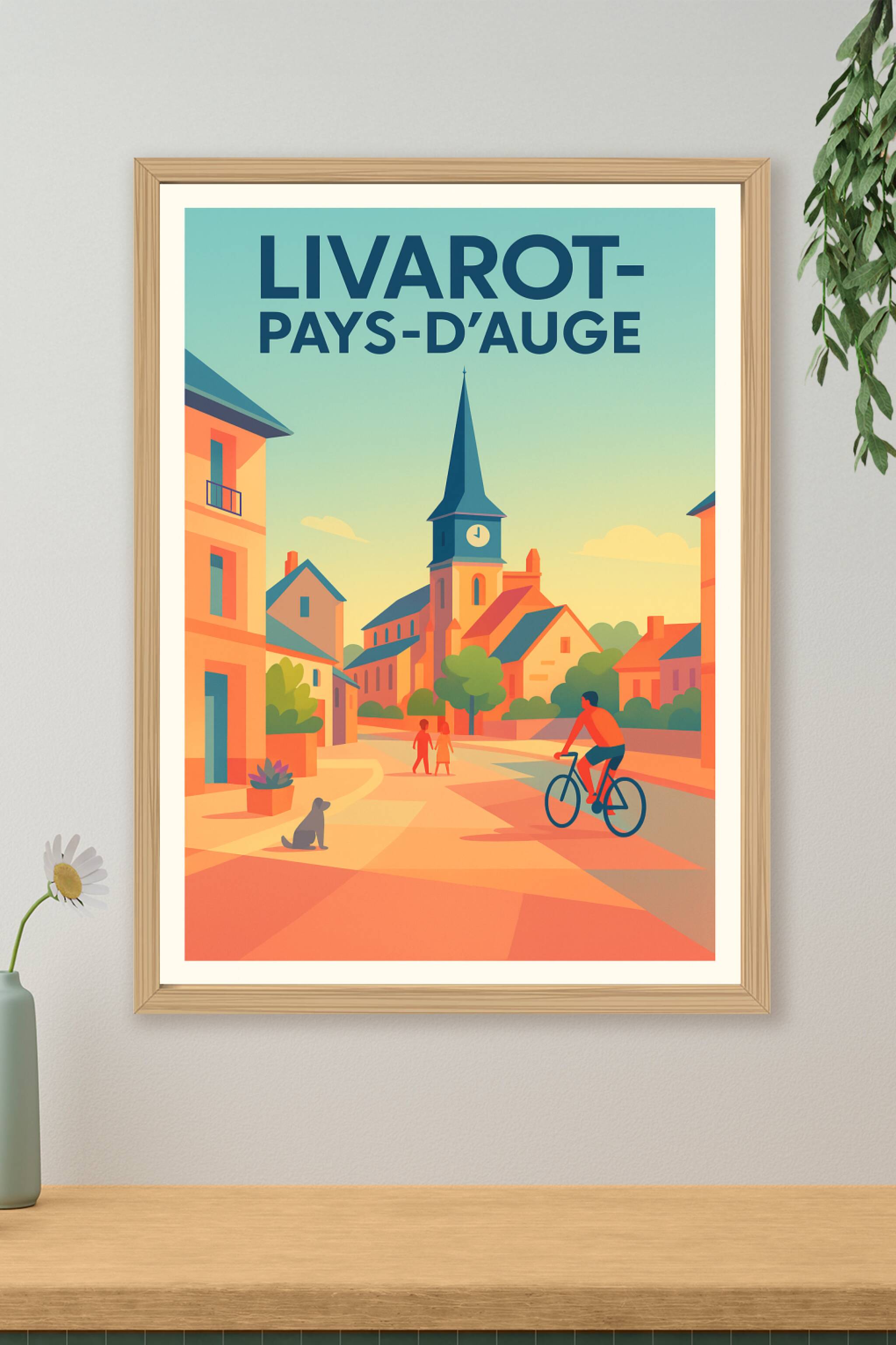 Affiche de Livarot-Pays-d'Auge - Douceur de vie normande au cœur du village