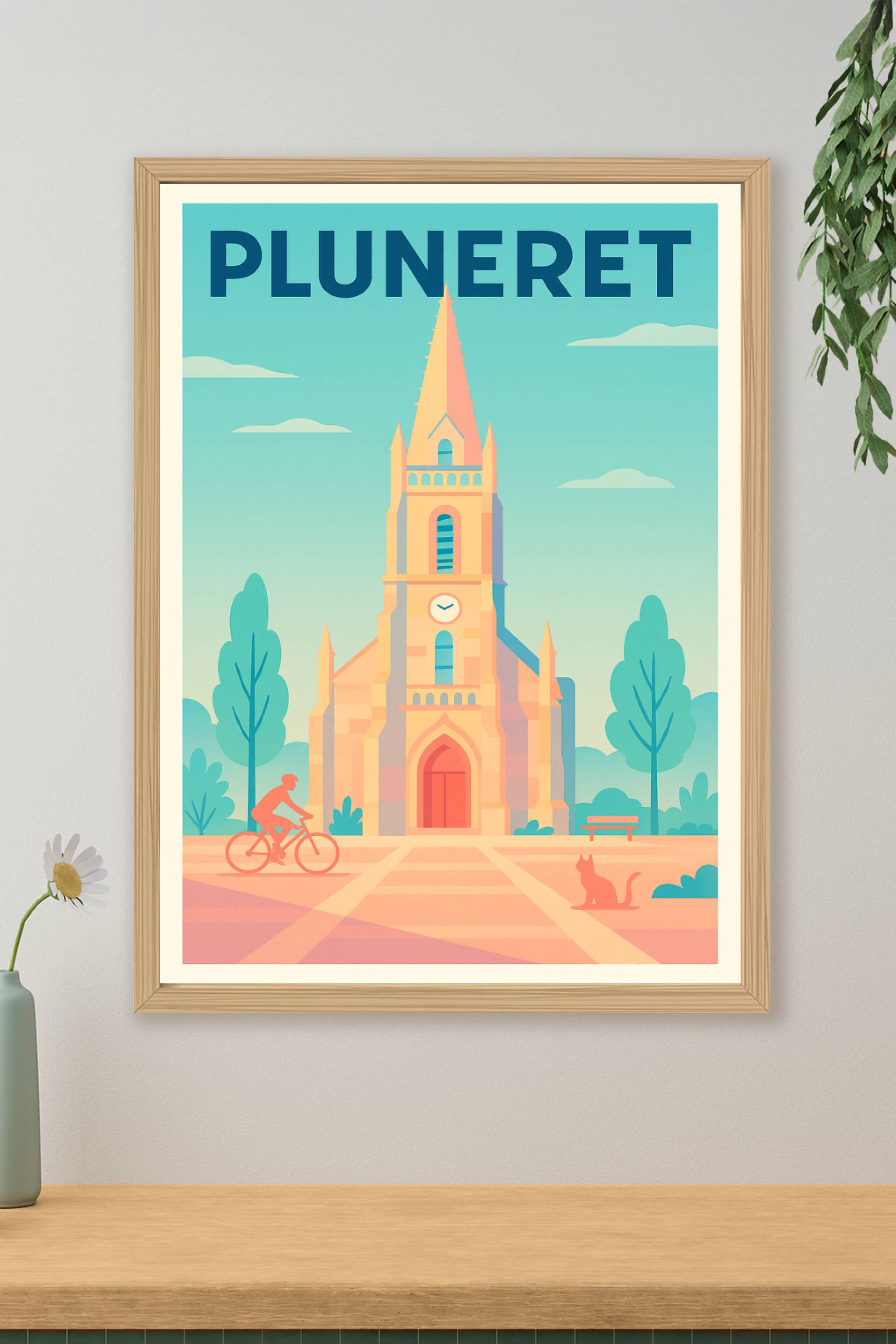 Affiche de Pluneret - Harmonie tranquille au cœur de la Bretagne