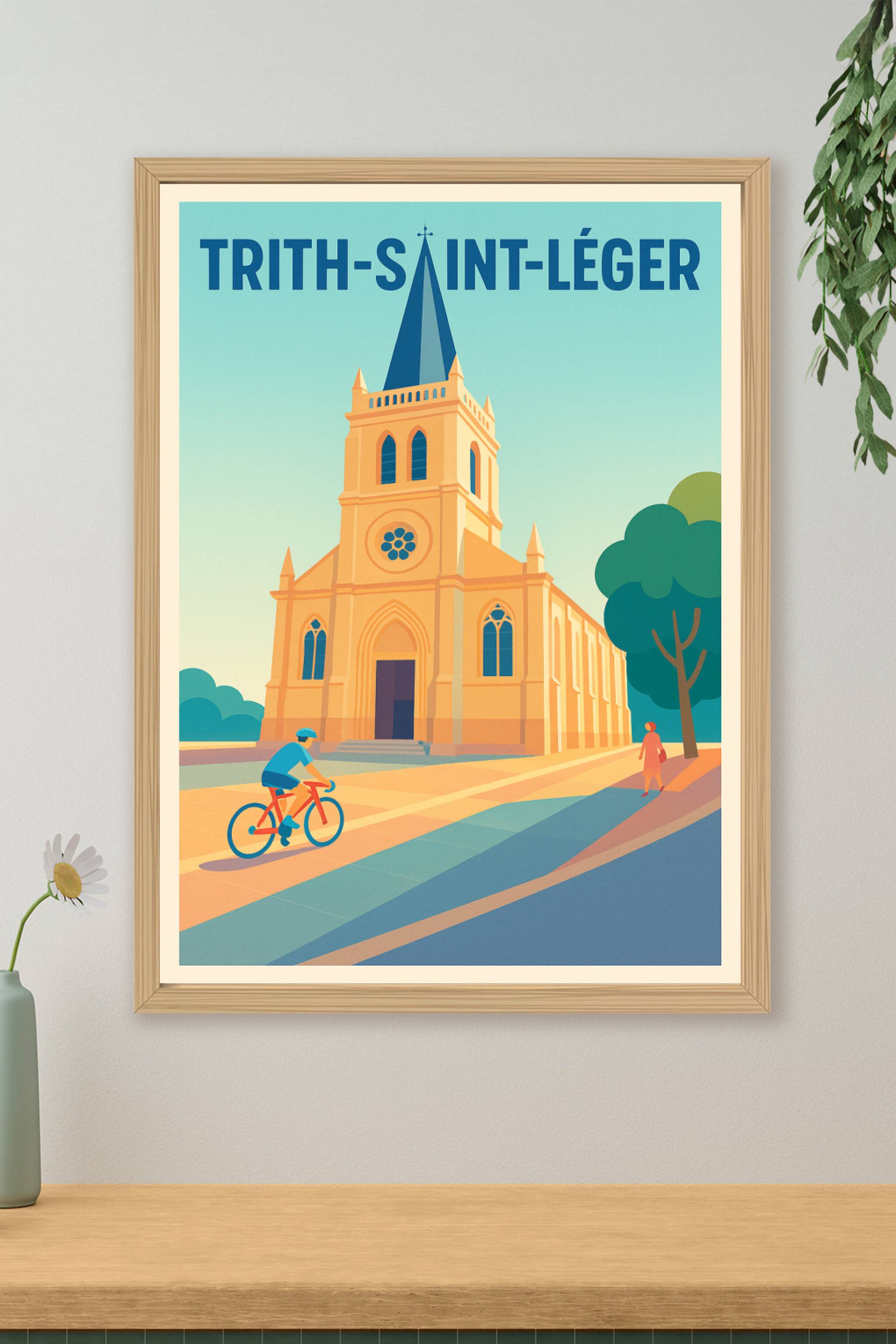 Affiche de Trith-Saint-Léger - L'élégance de l'architecture locale