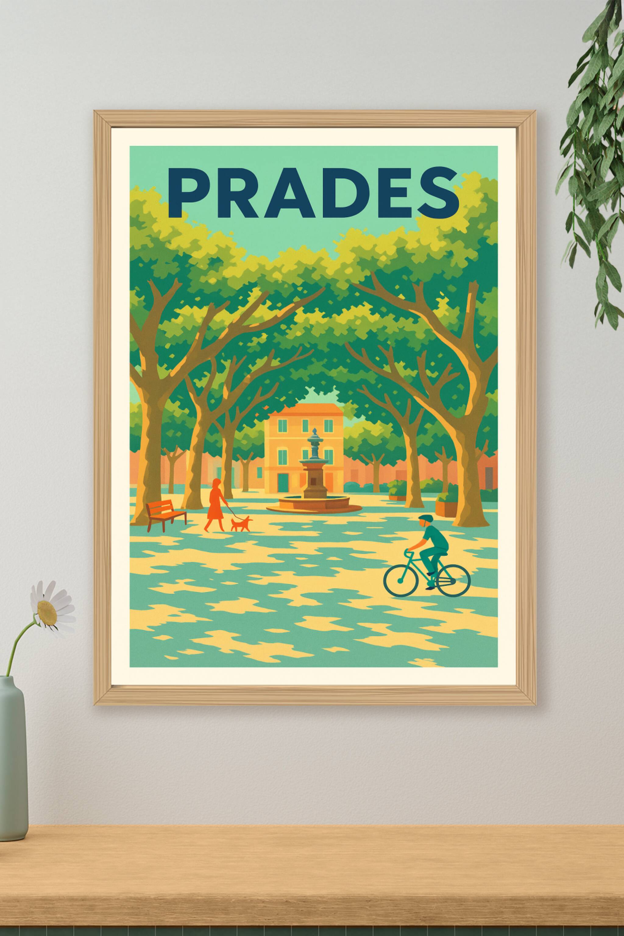 Affiche de Prades - Oasis de sérénité sous les arbres