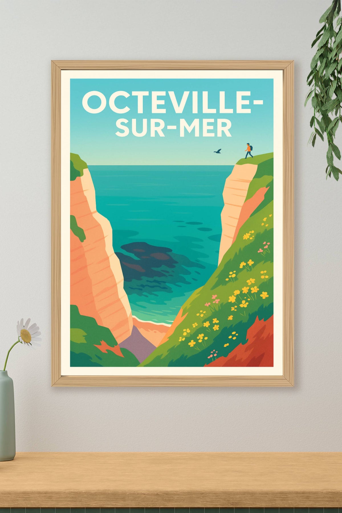 Affiche de Octeville-sur-Mer - L'évasion au bord des falaises