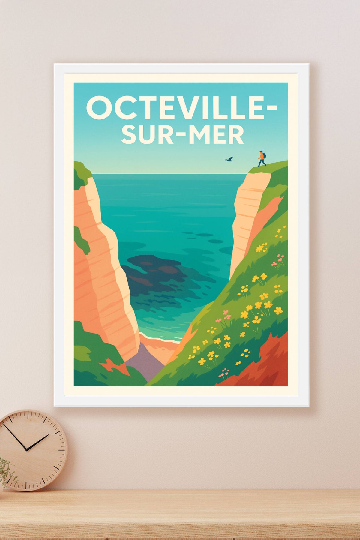 Affiche de Octeville-sur-Mer - L'évasion au bord des falaises