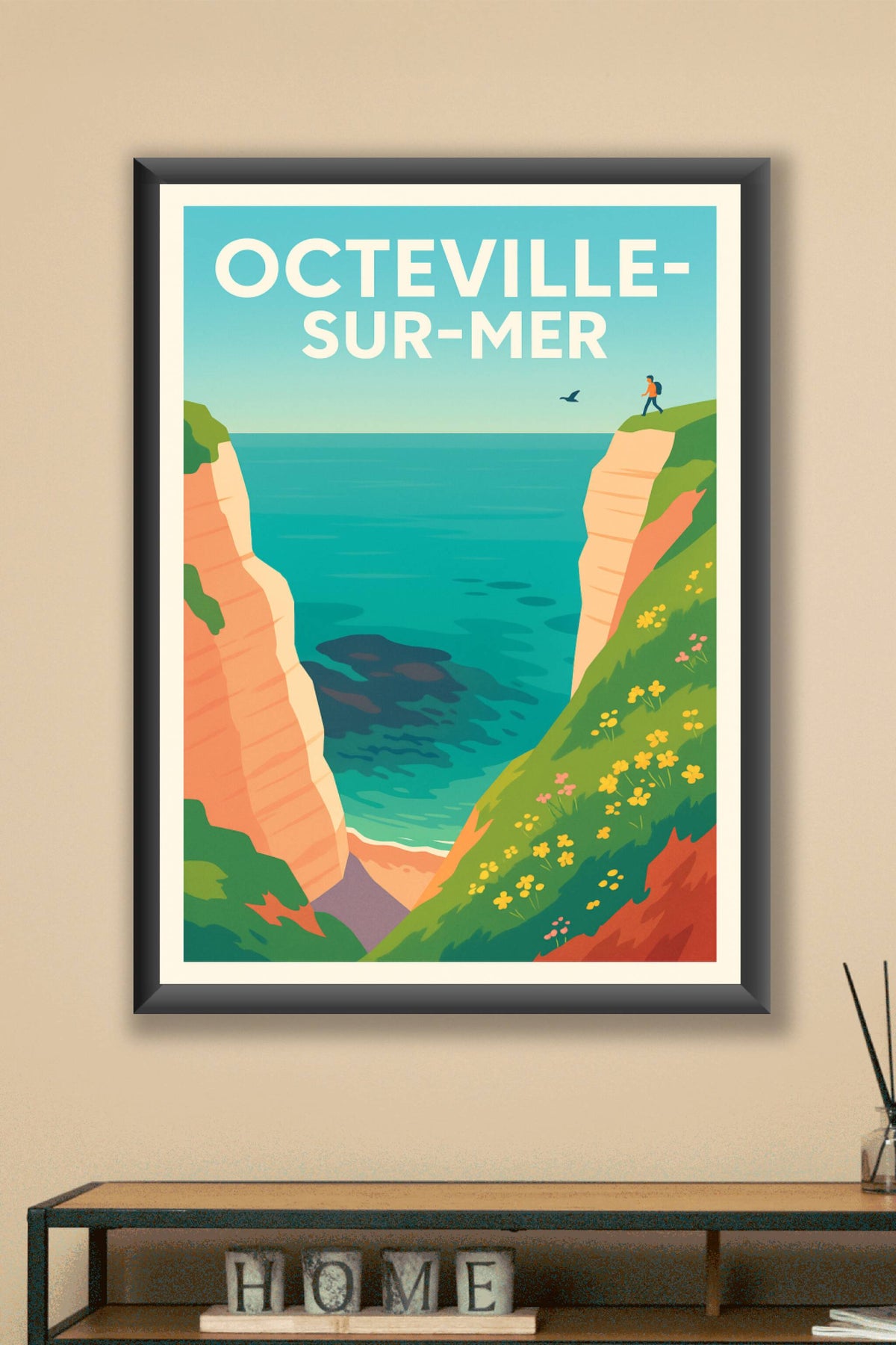 Affiche de Octeville-sur-Mer - L'évasion au bord des falaises