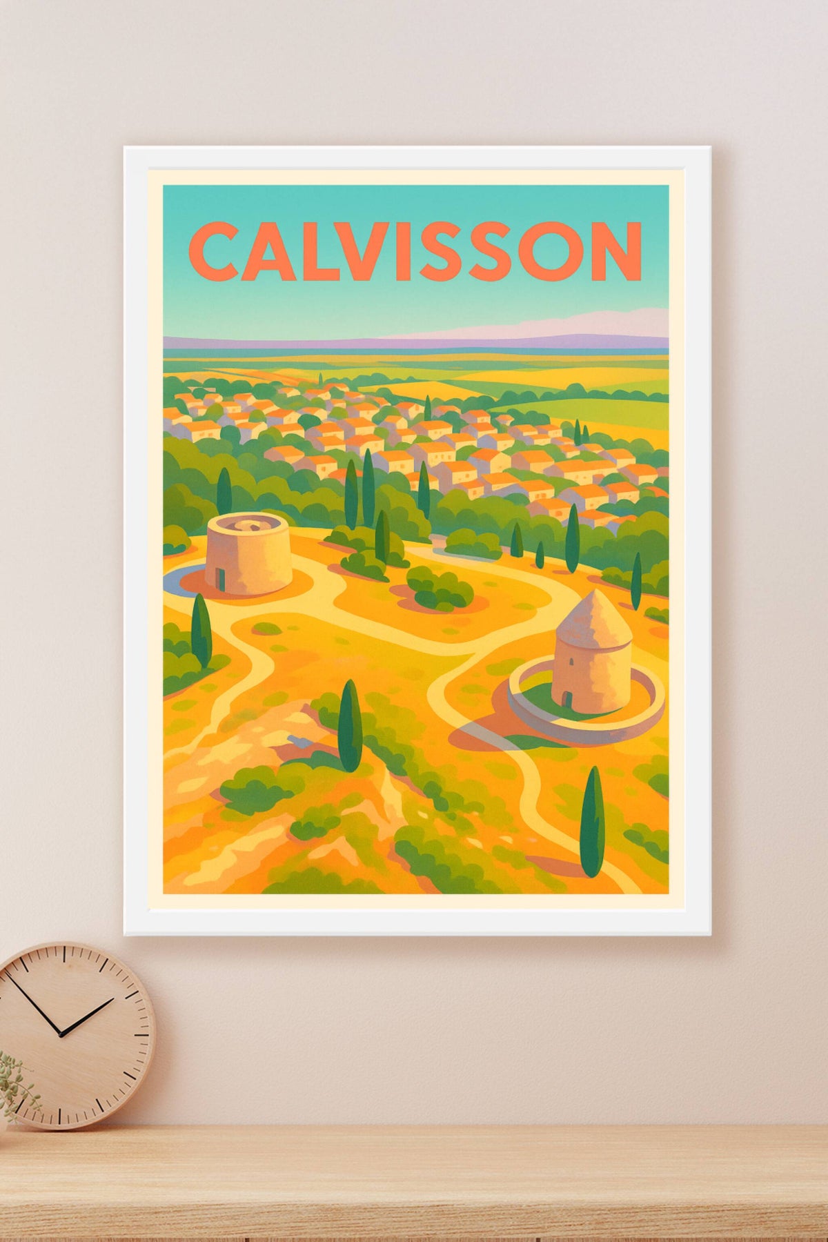 Affiche de Calvisson - L’éclat chaleureux du Midi