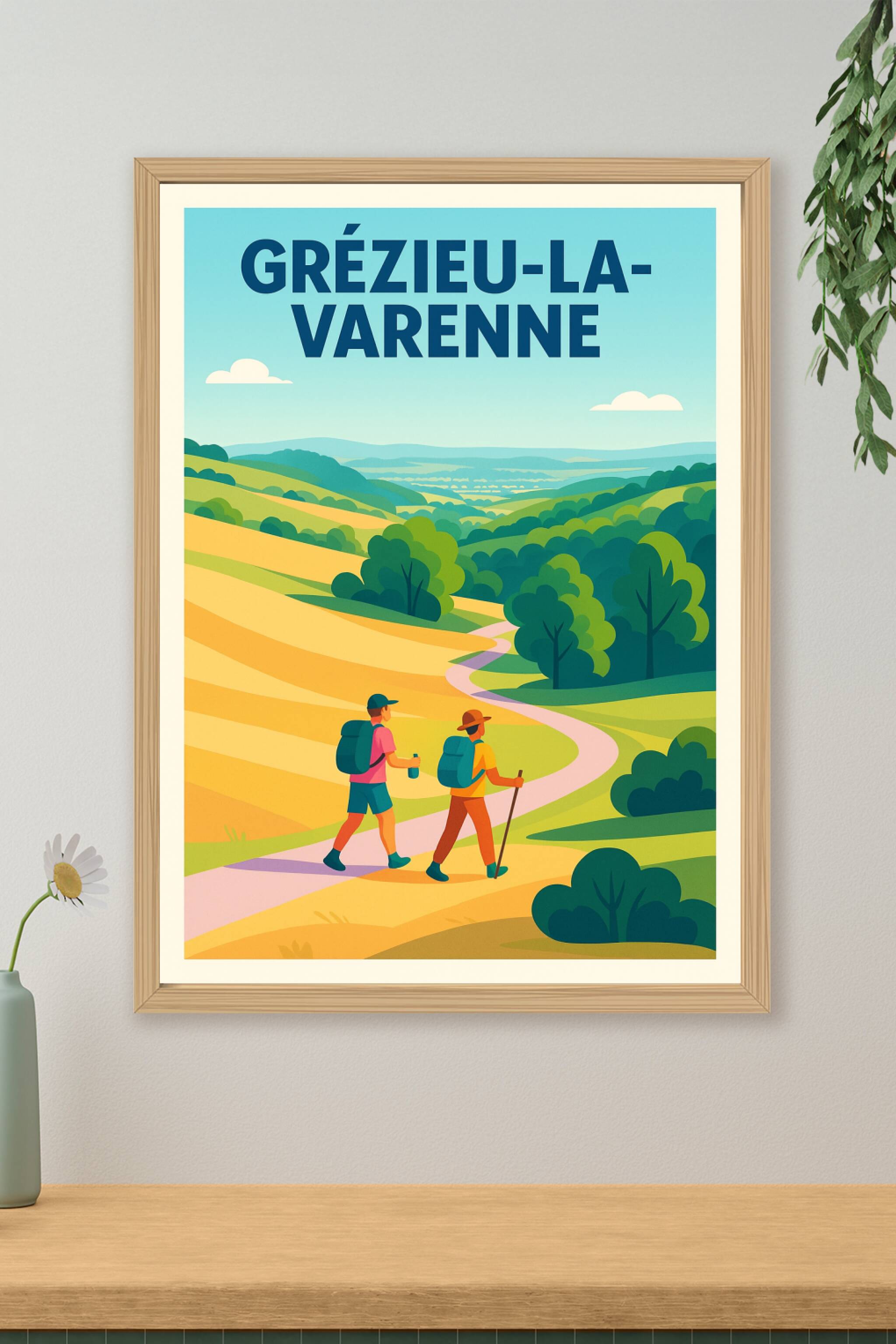 Affiche de Grézieu-la-Varenne - L'évasion nature au cœur des Monts du Lyonnais