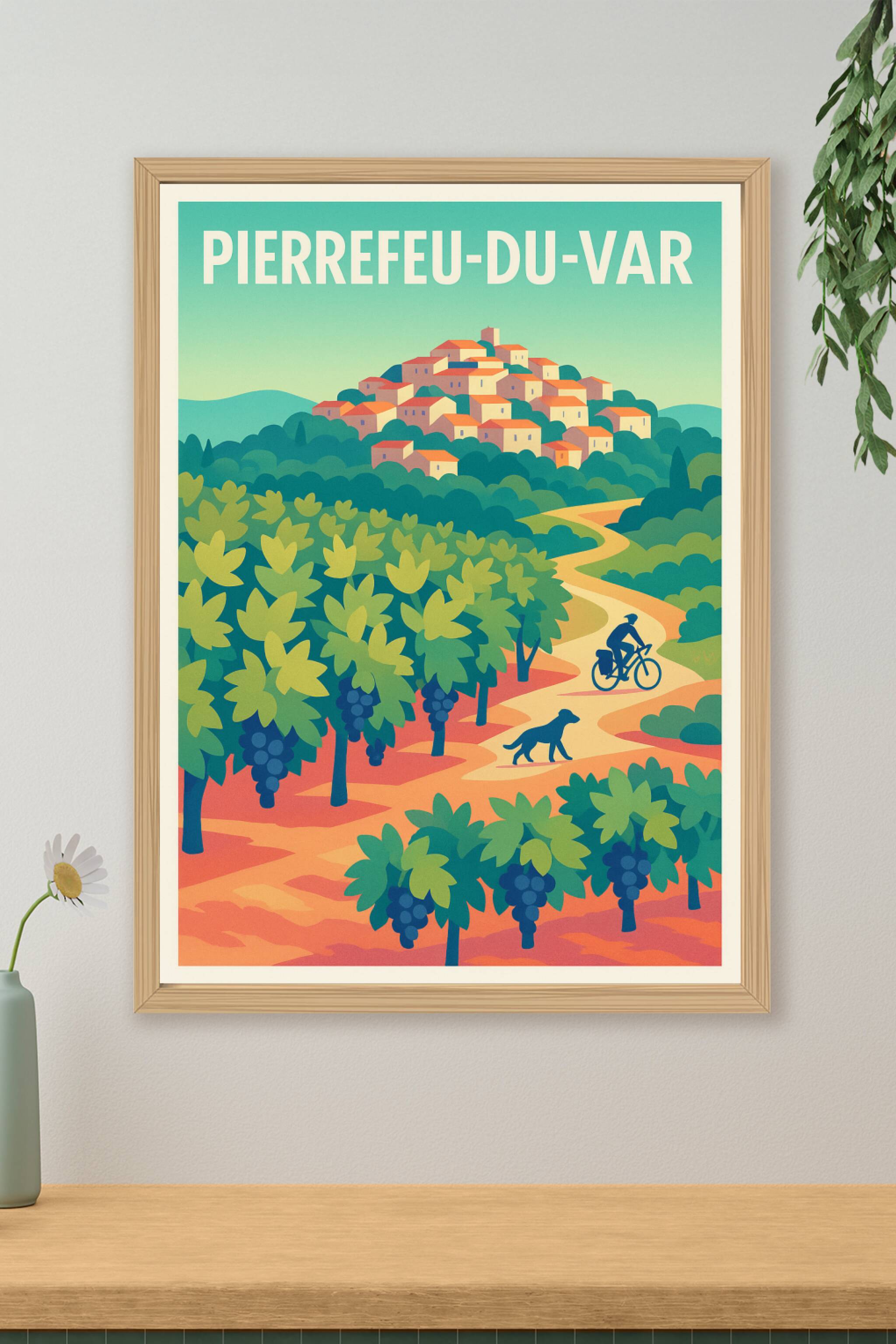 Affiche de Pierrefeu-du-Var - Charme Provençal entre Vignes et Collines