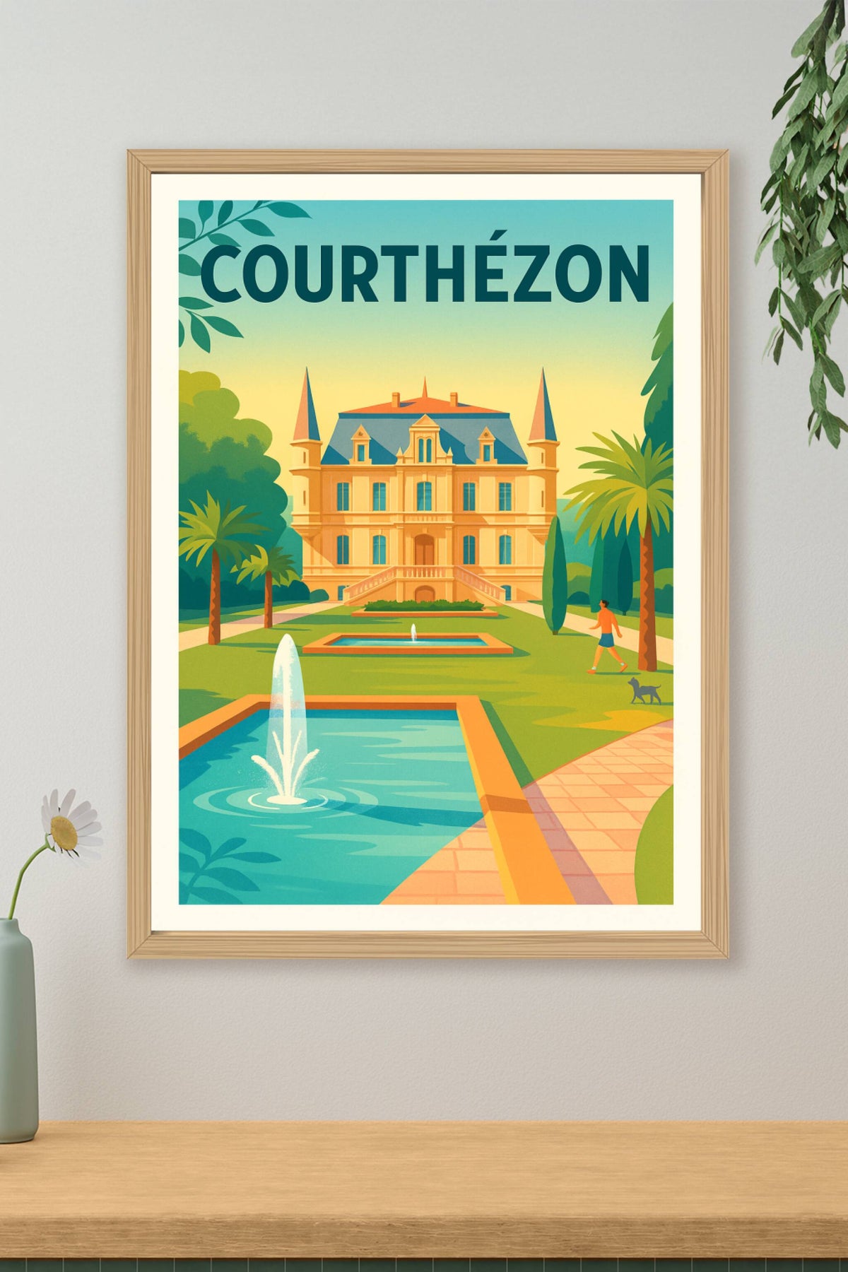 Affiche de Courthézon - Élégance et Sérénité Provençale