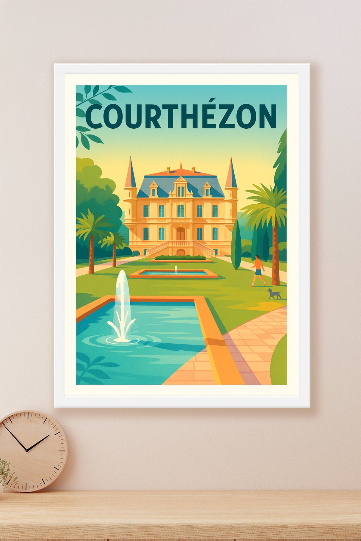 Affiche de Courthézon - Élégance et Sérénité Provençale