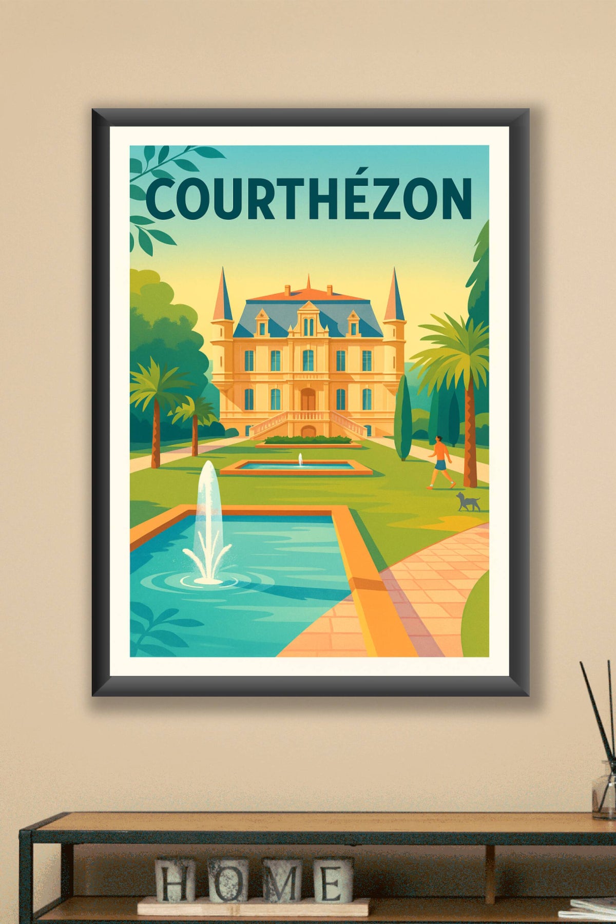 Affiche de Courthézon - Élégance et Sérénité Provençale