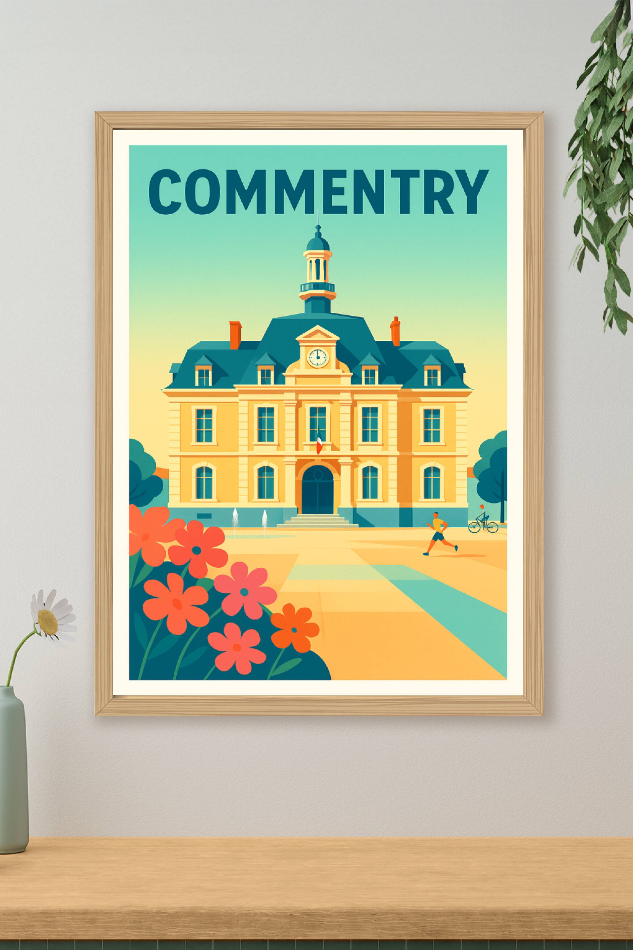 Affiche de Commentry - L'élégance d'une ville historique