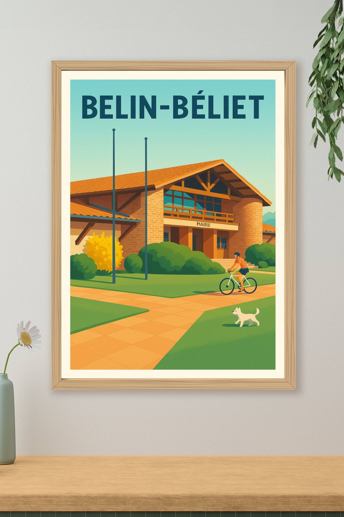 Affiche de Belin-Béliet - Charme et sérénité de la mairie