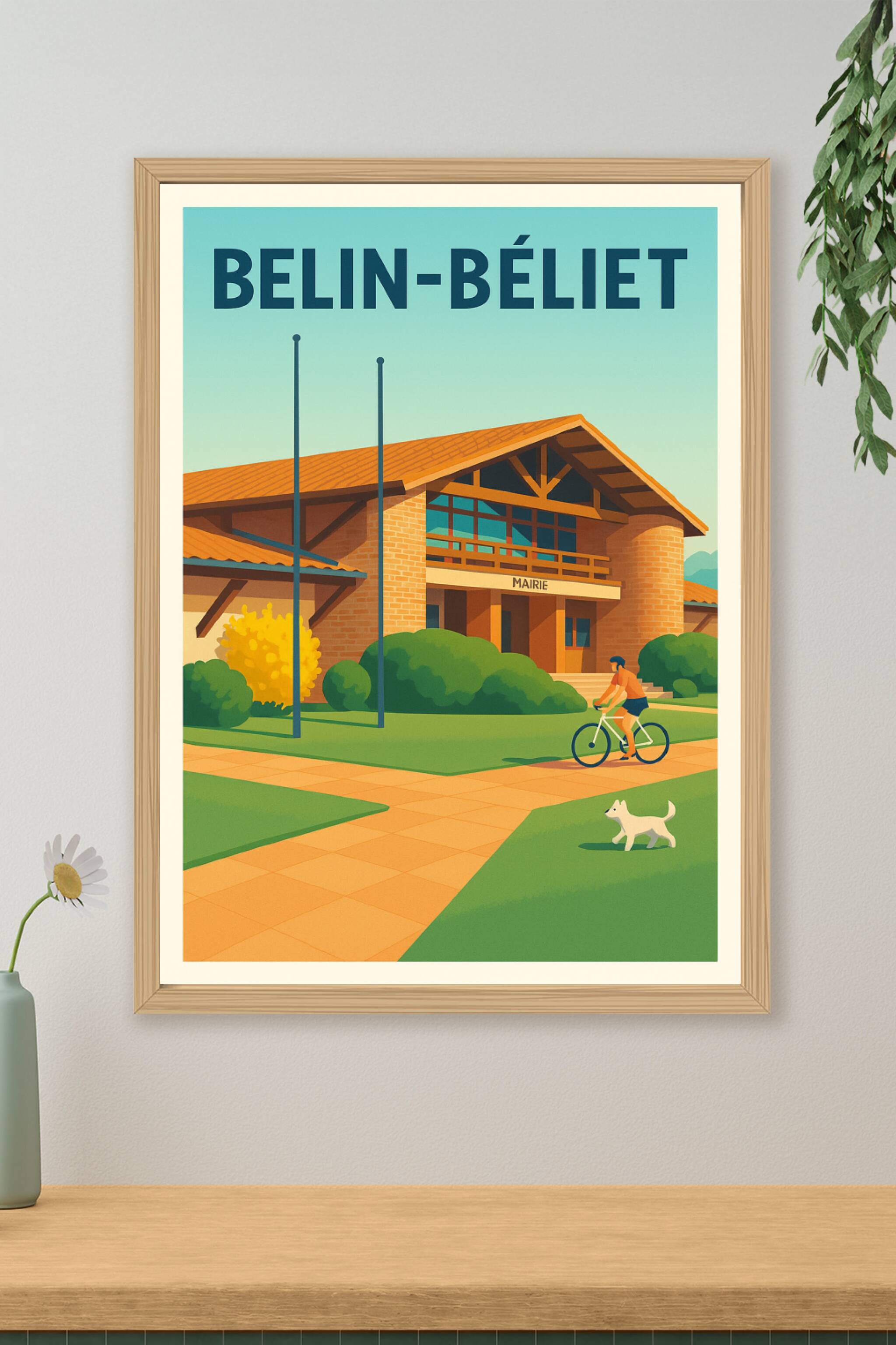 Affiche de Belin-Béliet - Charme et sérénité de la mairie