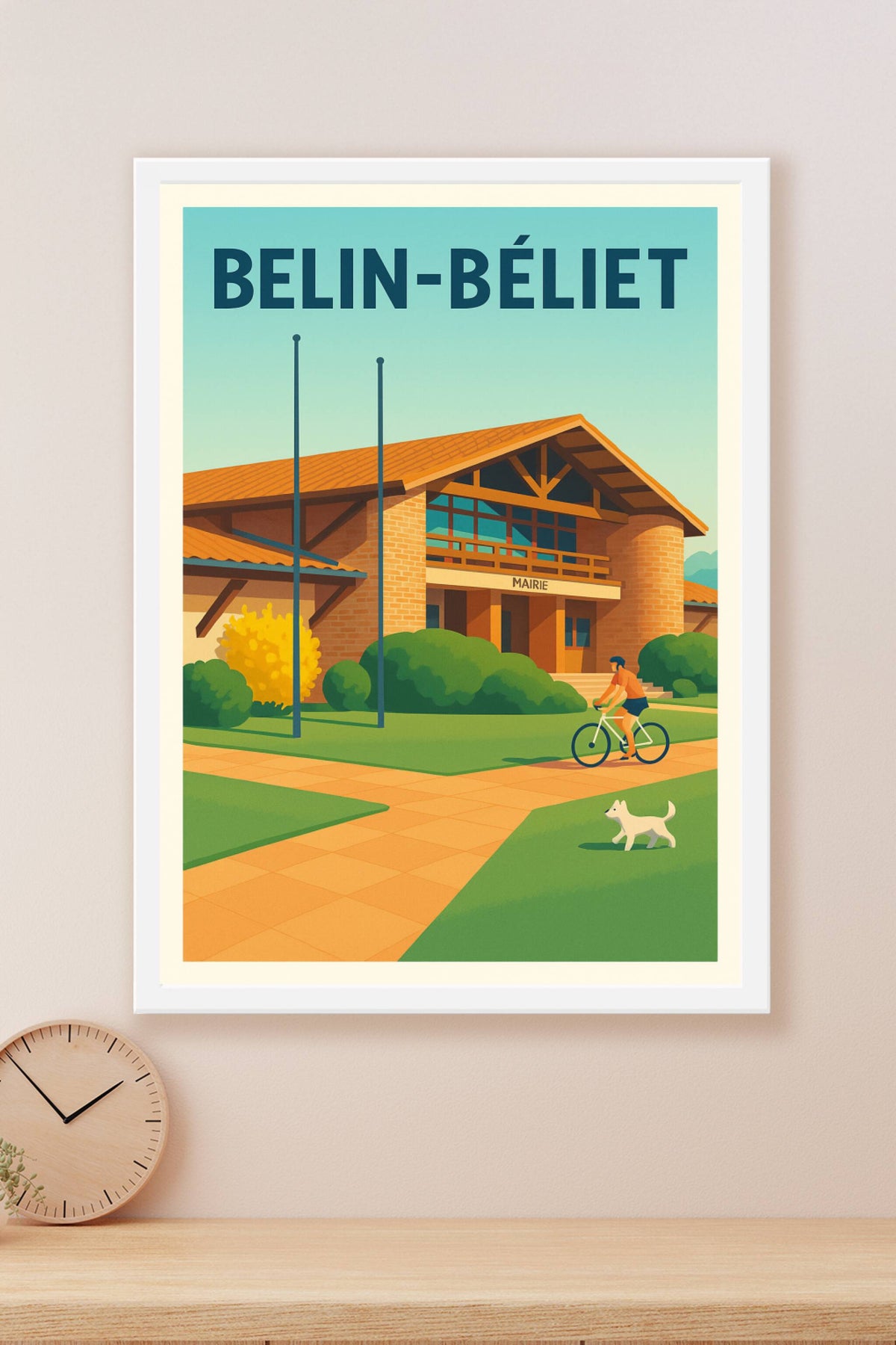 Affiche de Belin-Béliet - Charme et sérénité de la mairie