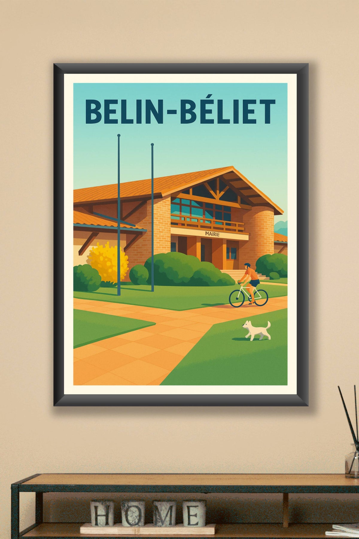 Affiche de Belin-Béliet - Charme et sérénité de la mairie