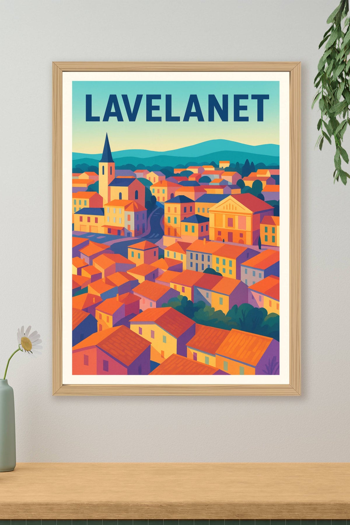 Affiche de Lavelanet - charme coloré du sud-ouest