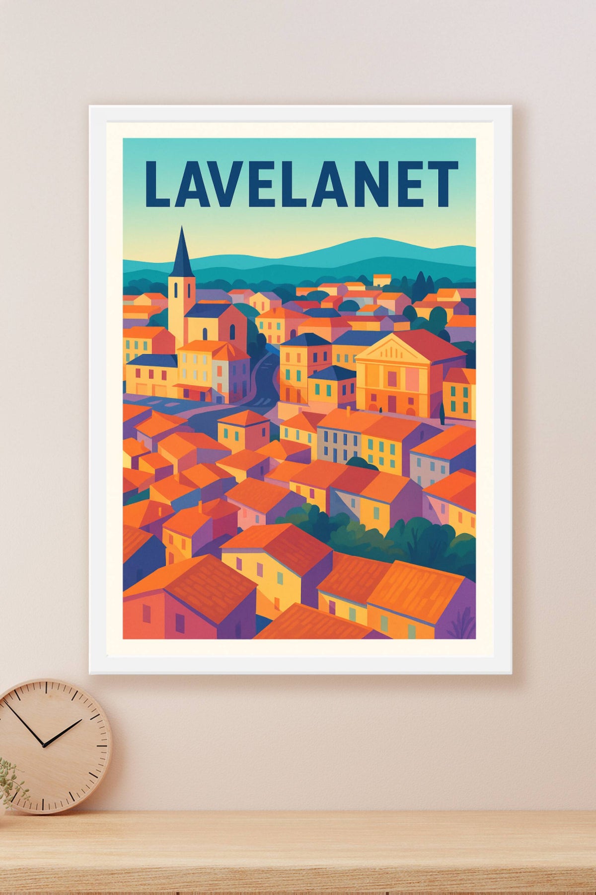 Affiche de Lavelanet - charme coloré du sud-ouest