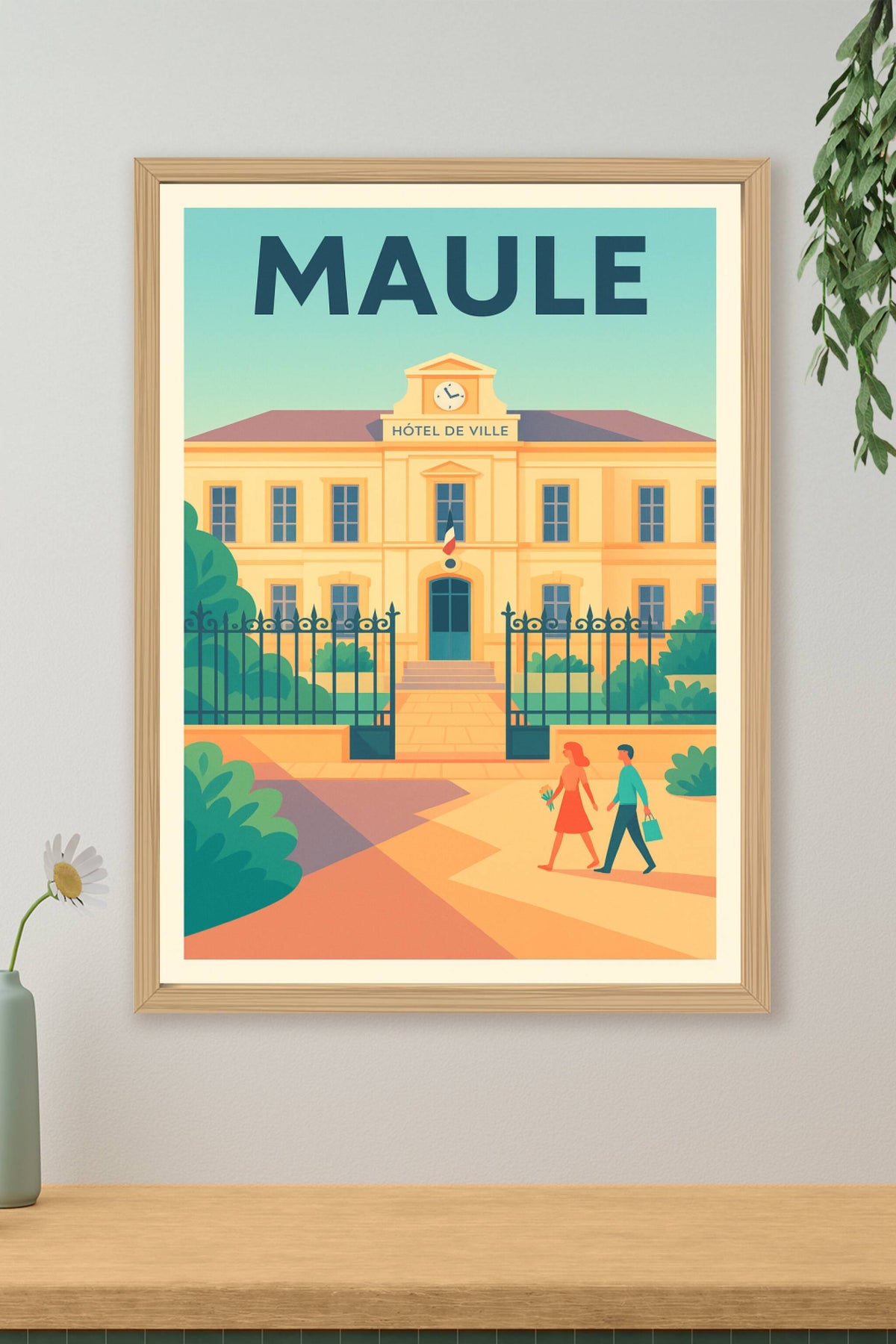 Affiche de Maule - Charme et sérénité au cœur de l'Hôtel de Ville