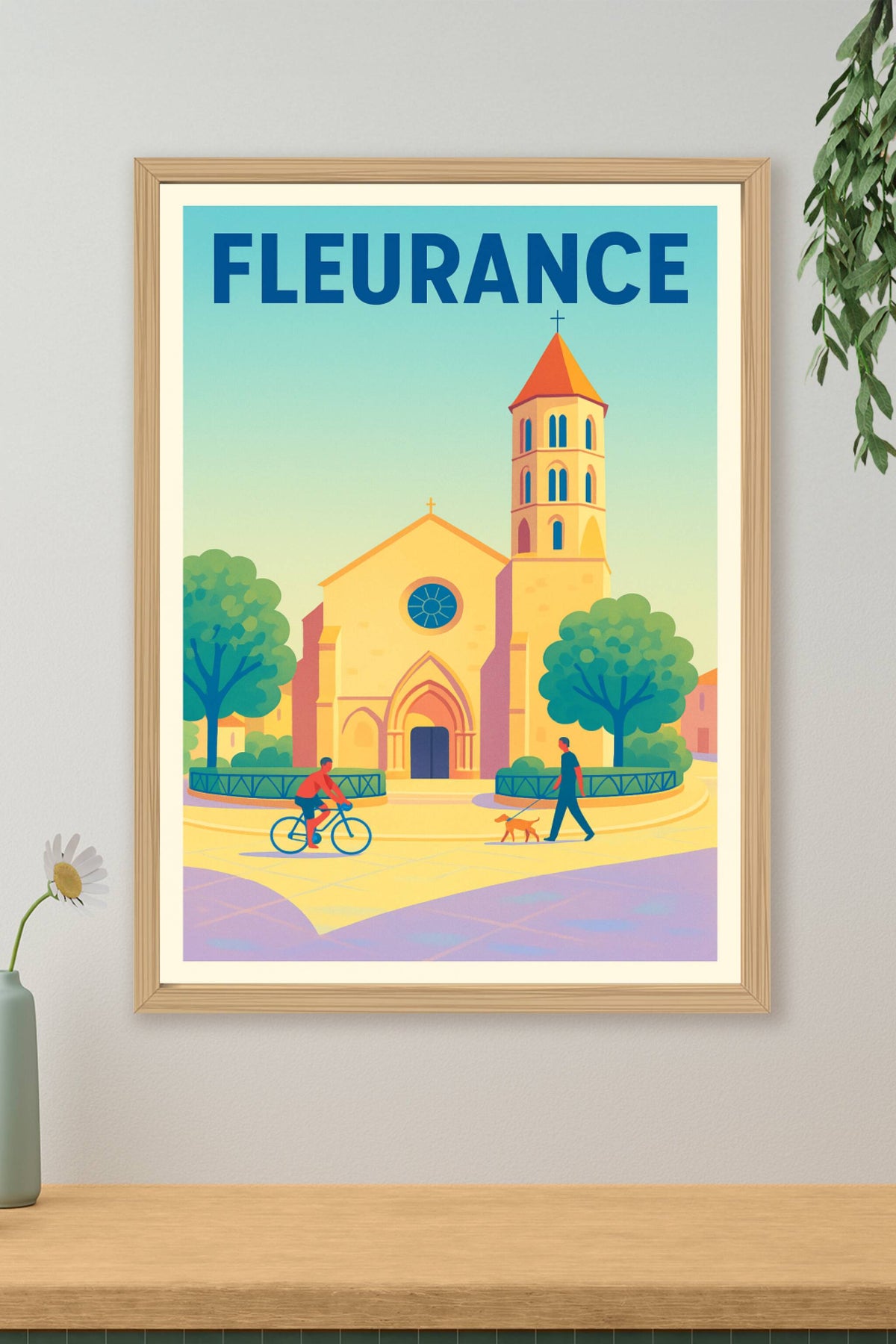 Affiche de Fleurance - Atmosphère paisible et emblématique