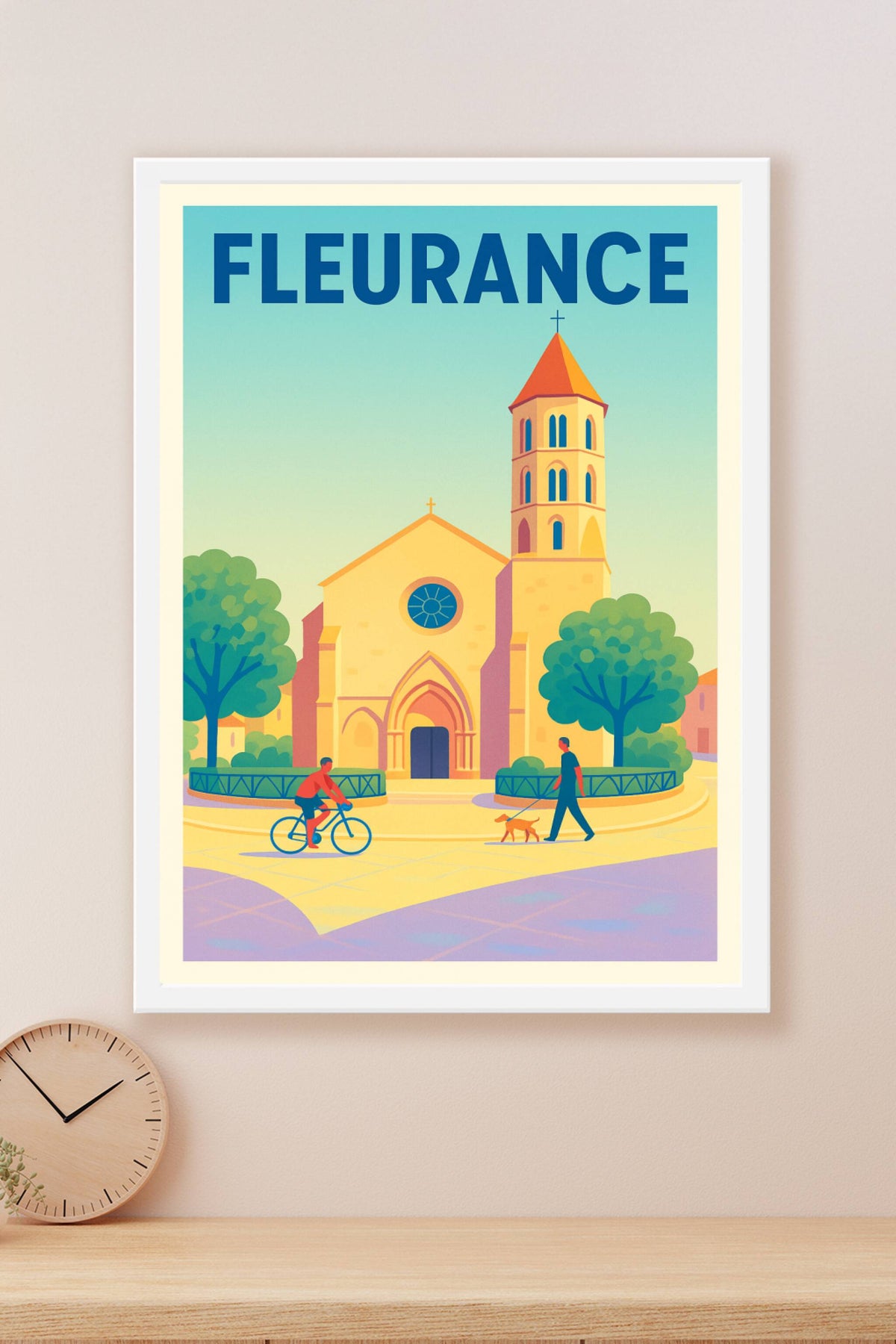 Affiche de Fleurance - Atmosphère paisible et emblématique