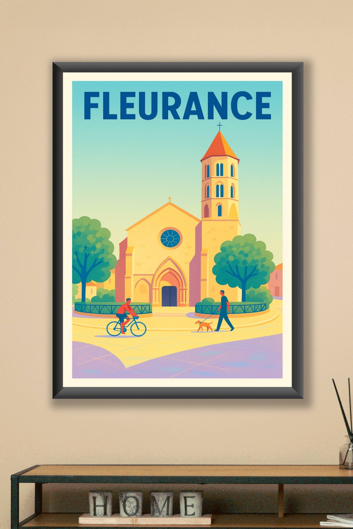 Affiche de Fleurance - Atmosphère paisible et emblématique