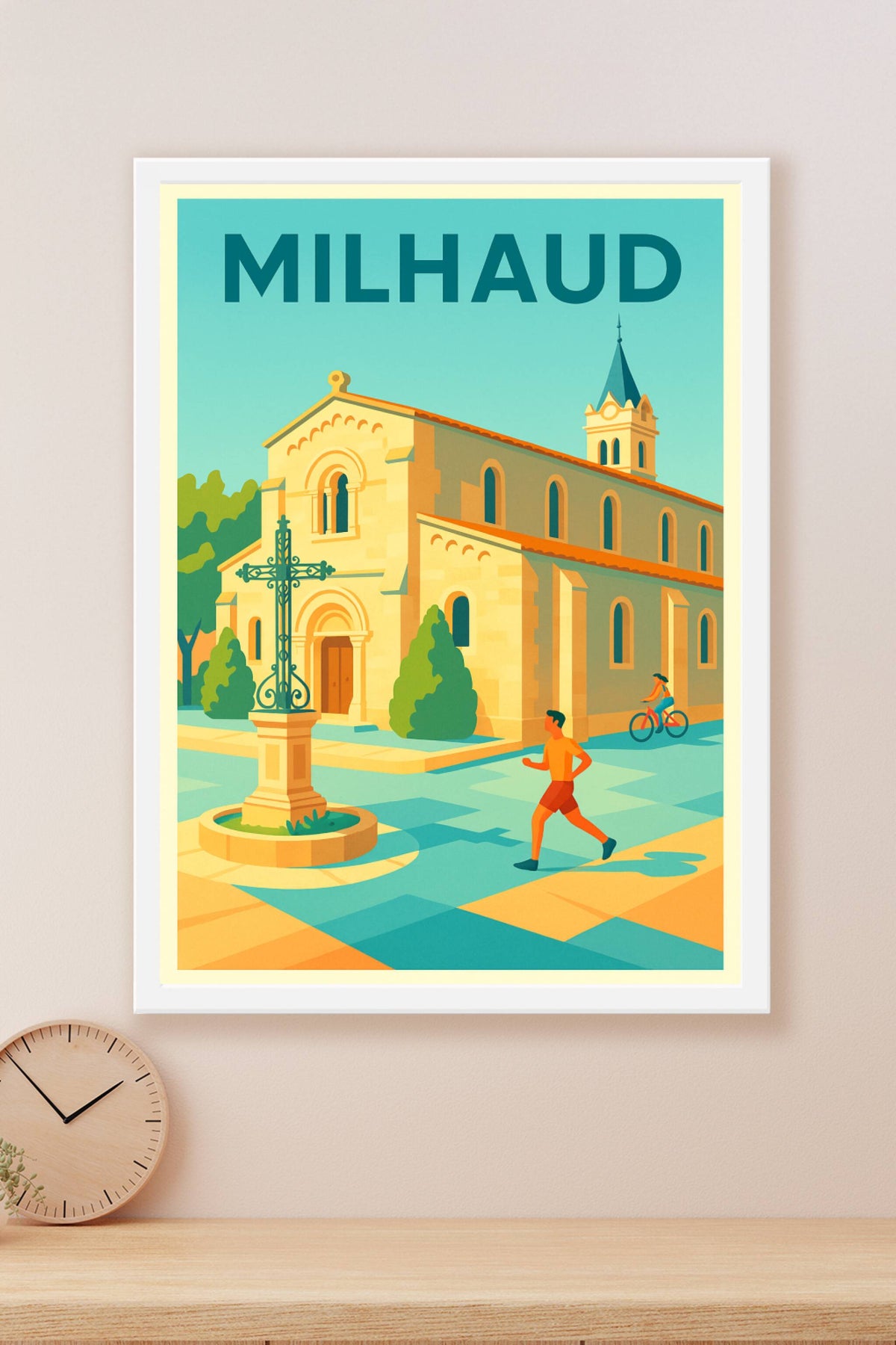 Affiche de Milhaud - Charme et sérénité méditerranéenne