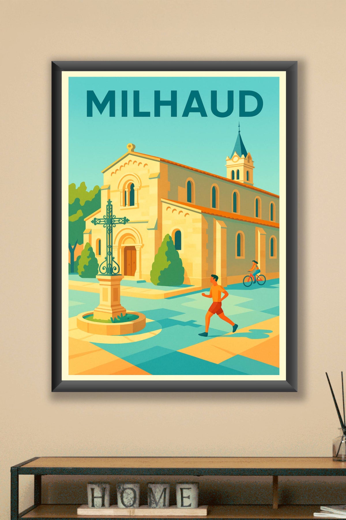 Affiche de Milhaud - Charme et sérénité méditerranéenne