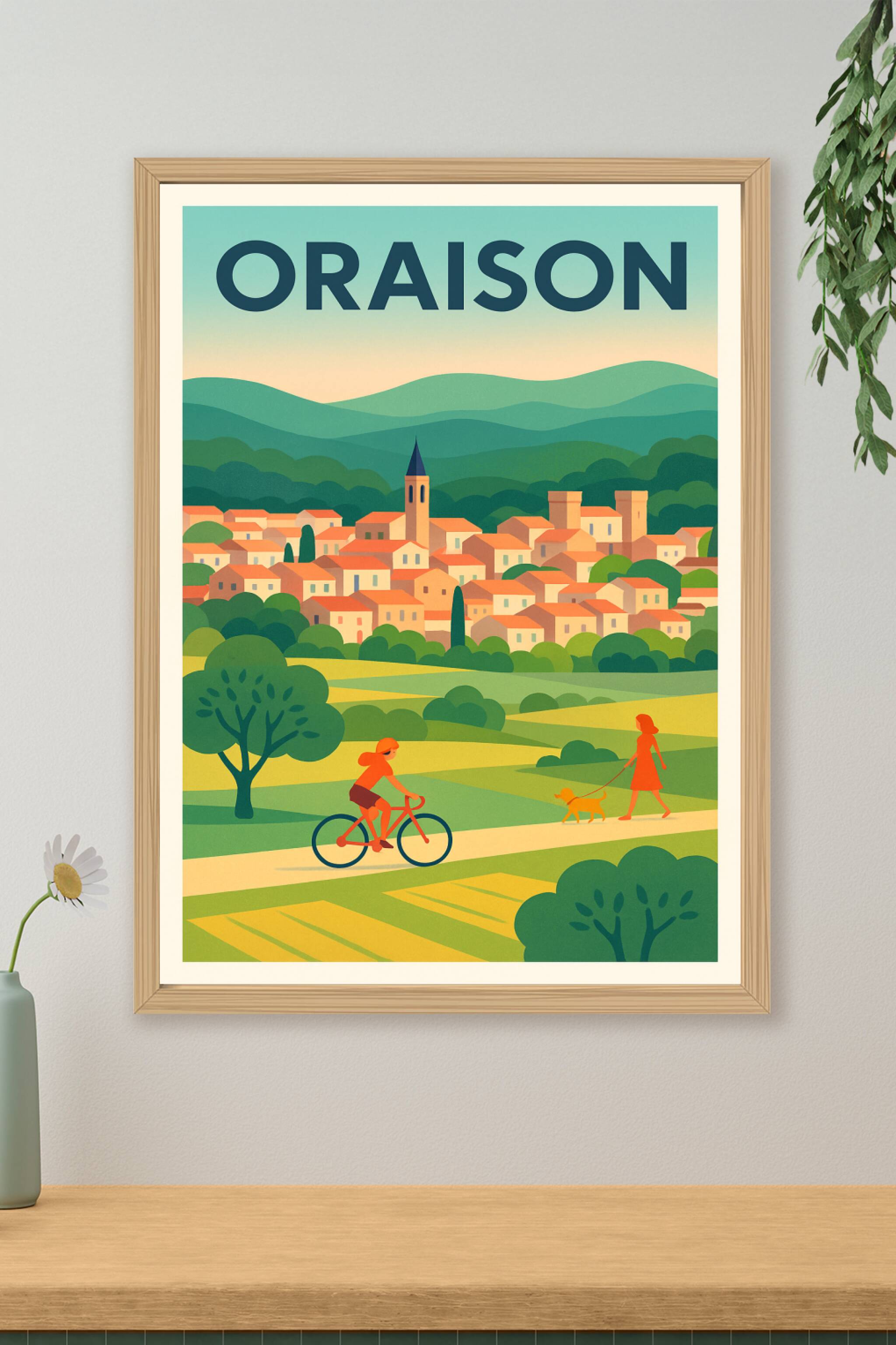 Affiche de Oraison - L’élégance paisible de la Provence