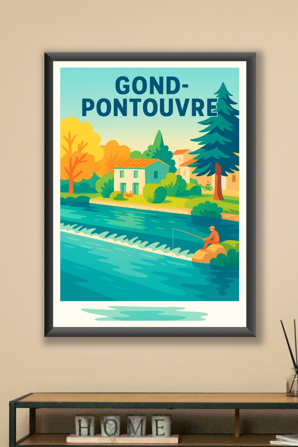 Affiche de Gond-Pontouvre - Sérénité au fil de l'eau