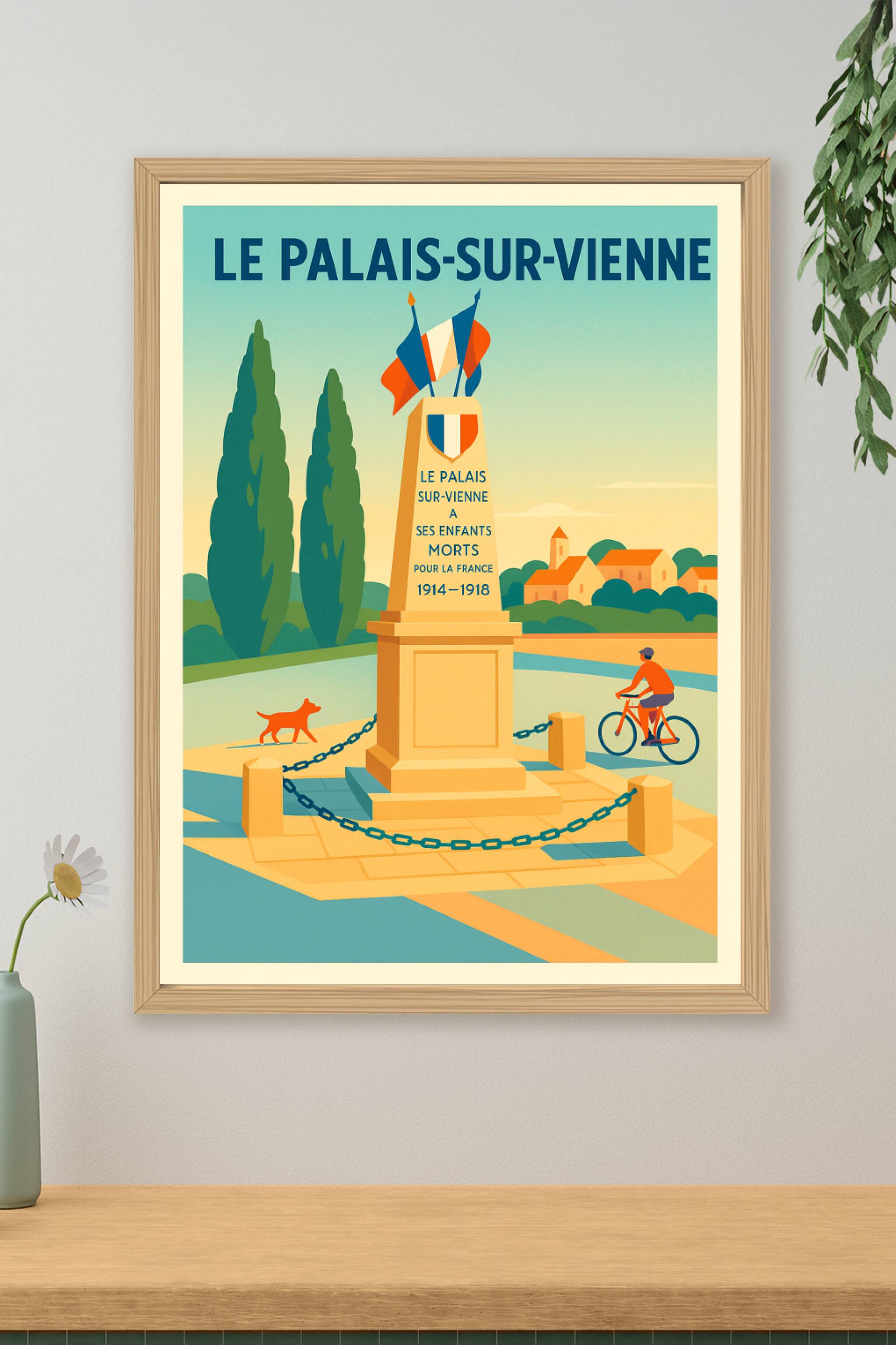 Affiche de Le Palais-sur-Vienne - Hommage et sérénité au cœur de la ville