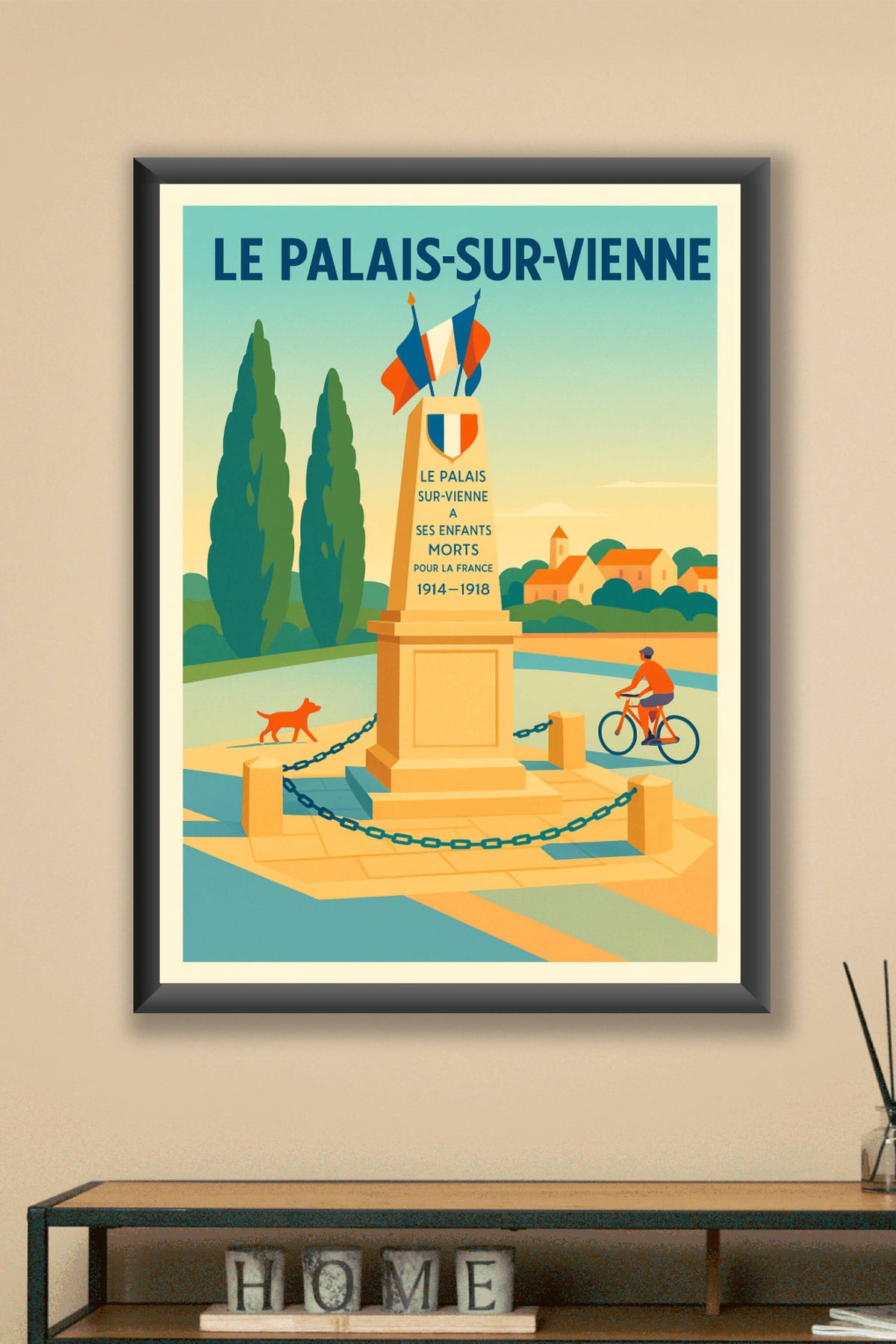 Affiche de Le Palais-sur-Vienne - Hommage et sérénité au cœur de la ville