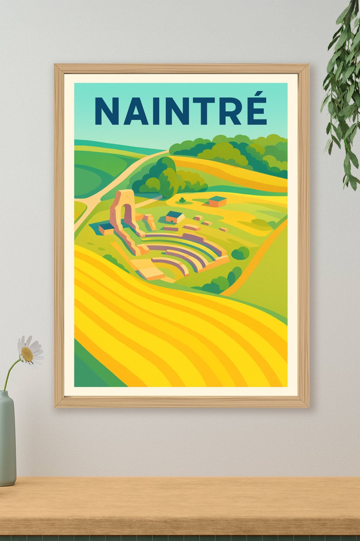 Affiche de Naintré - Un havre de patrimoine et de nature