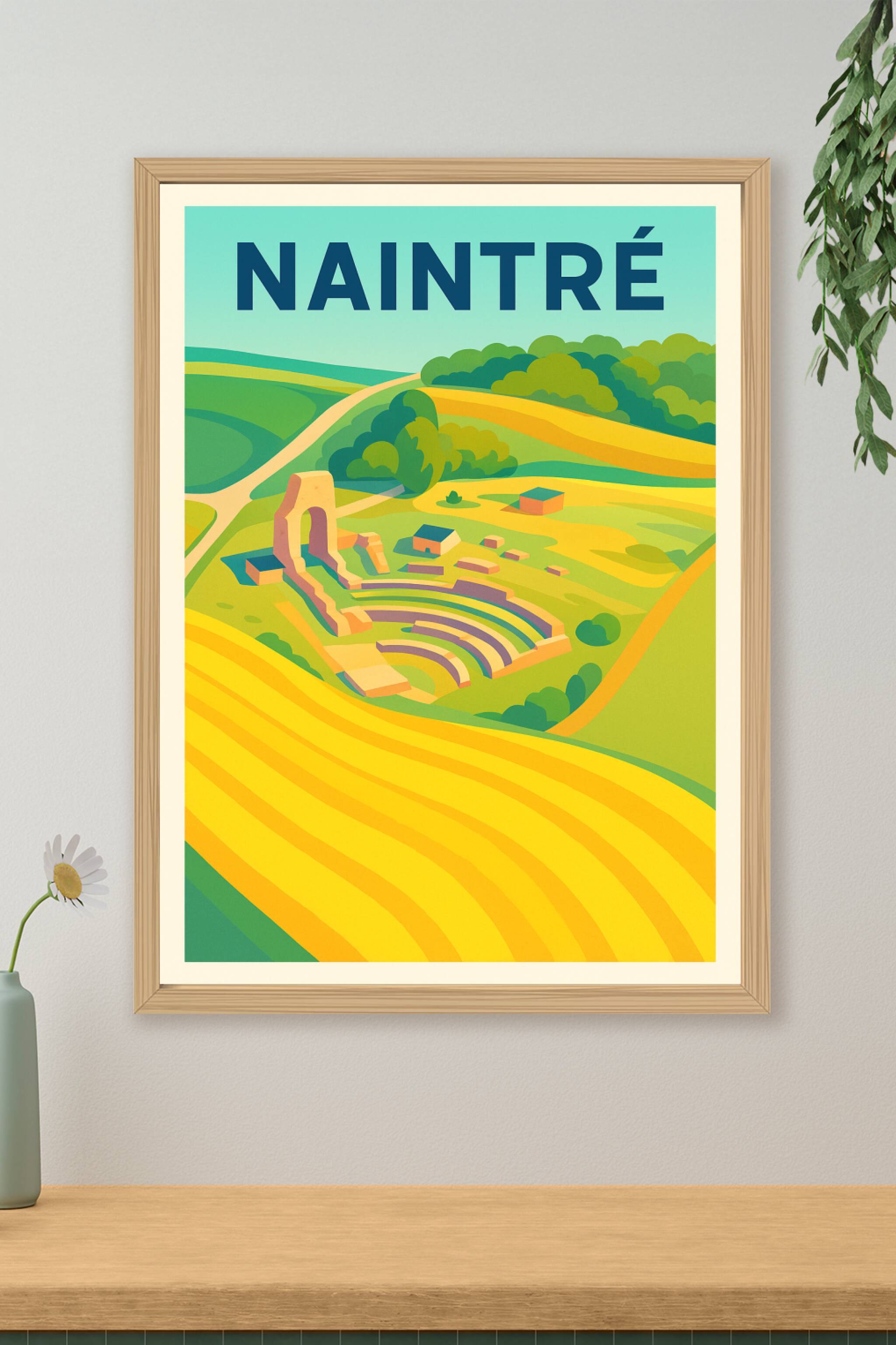 Affiche de Naintré - Un havre de patrimoine et de nature