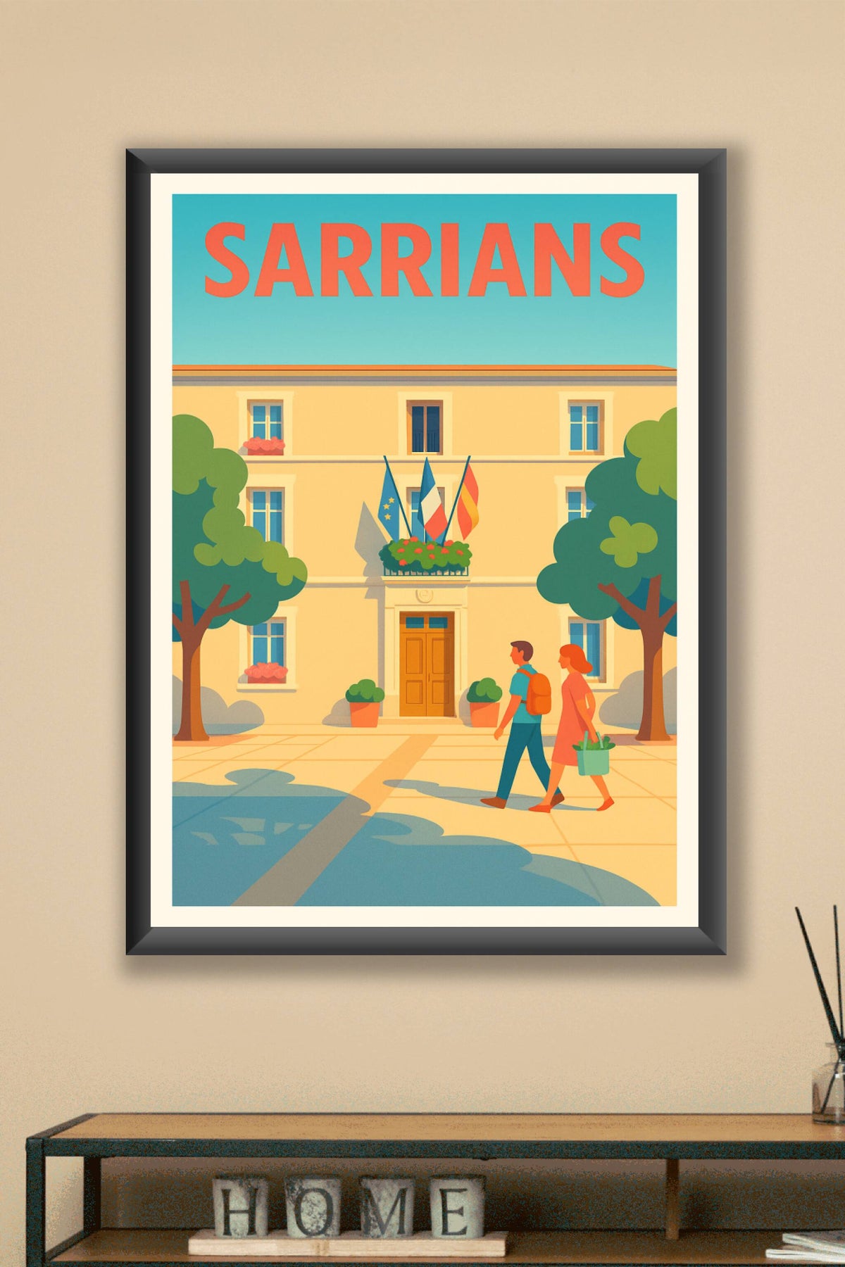 Affiche de Sarrians - L'élégance provençale au quotidien