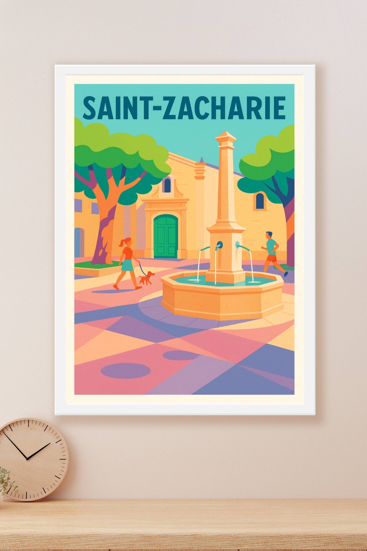 Affiche de Saint-Zacharie - Charme authentique et douceur de vivre