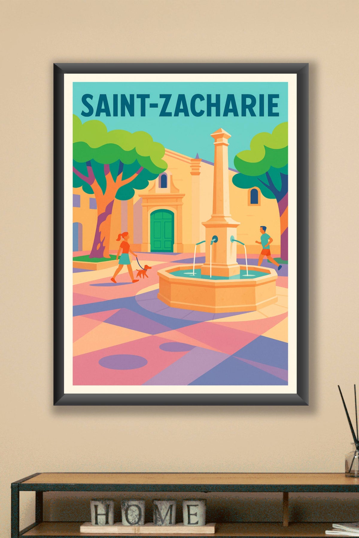 Affiche de Saint-Zacharie - Charme authentique et douceur de vivre
