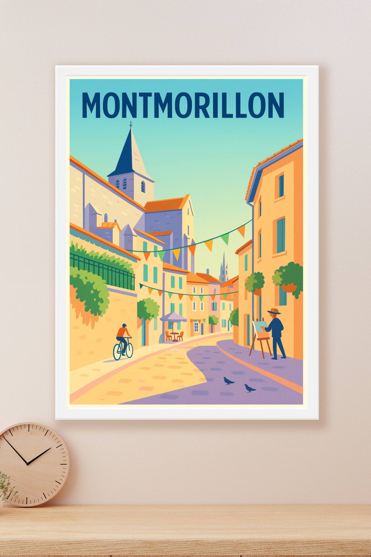 Affiche de Montmorillon - L'Art de la Vie au Cœur de la Ville