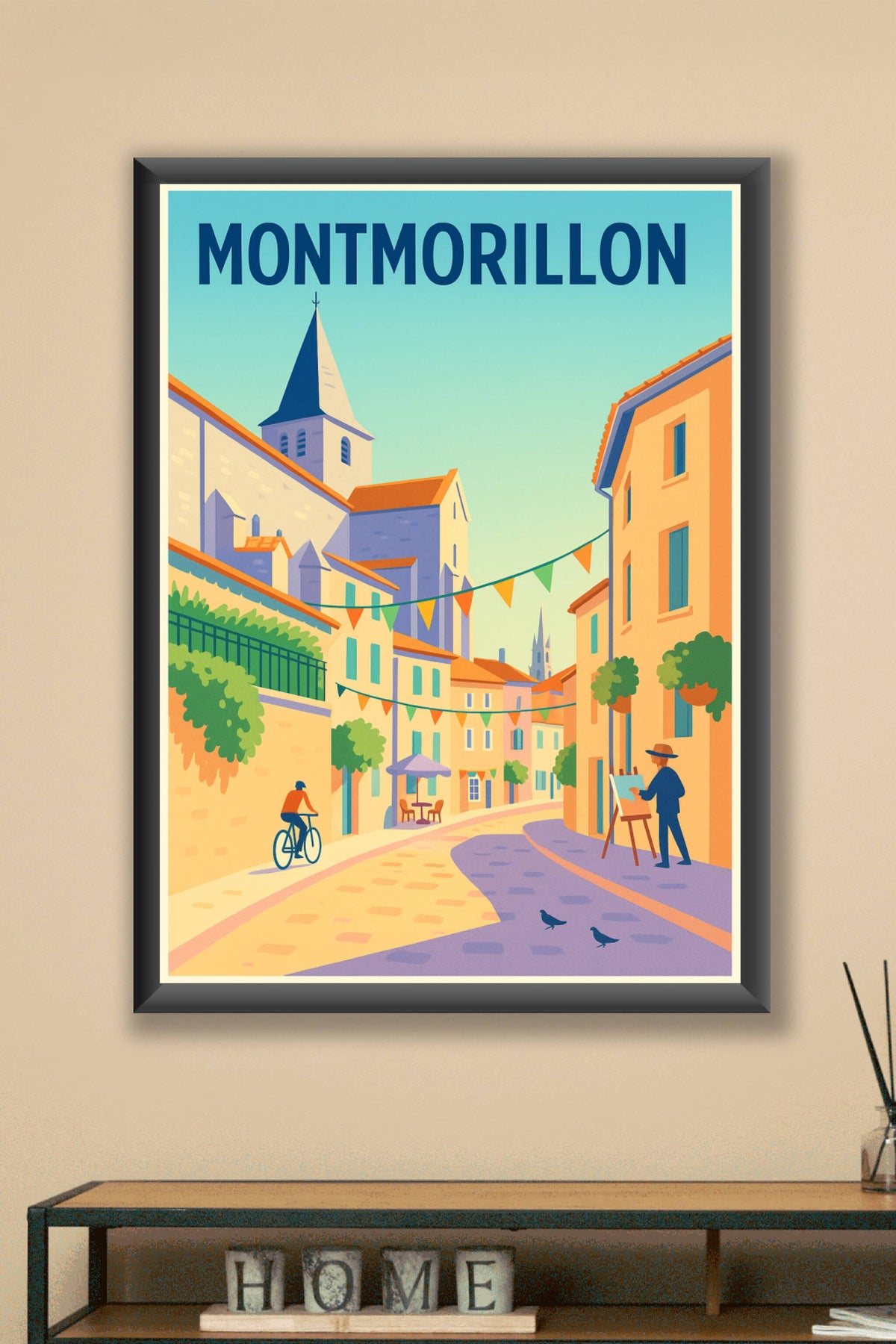 Affiche de Montmorillon - L'Art de la Vie au Cœur de la Ville