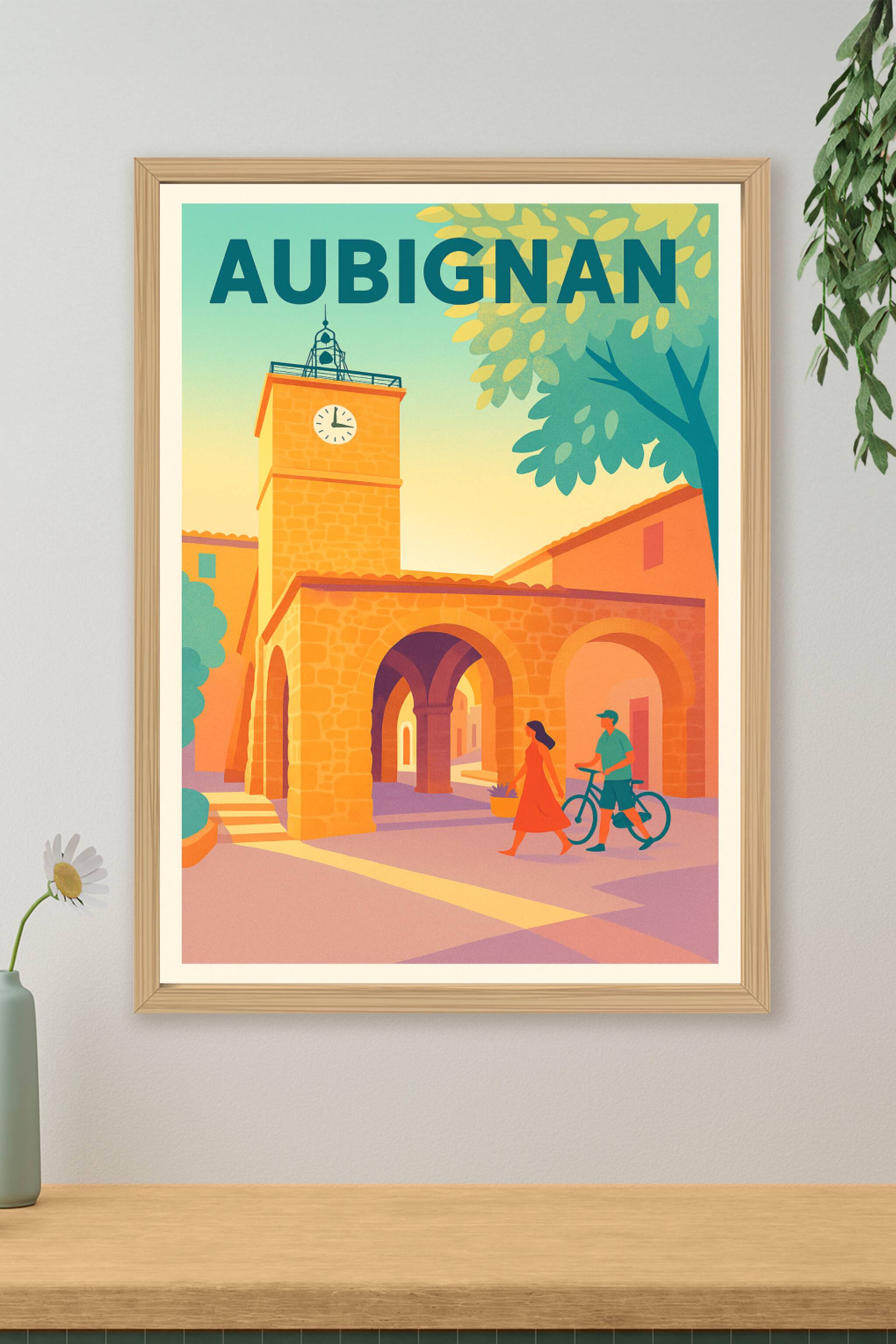 Affiche de Aubignan - Charme Provençal et Douceur de Vivre