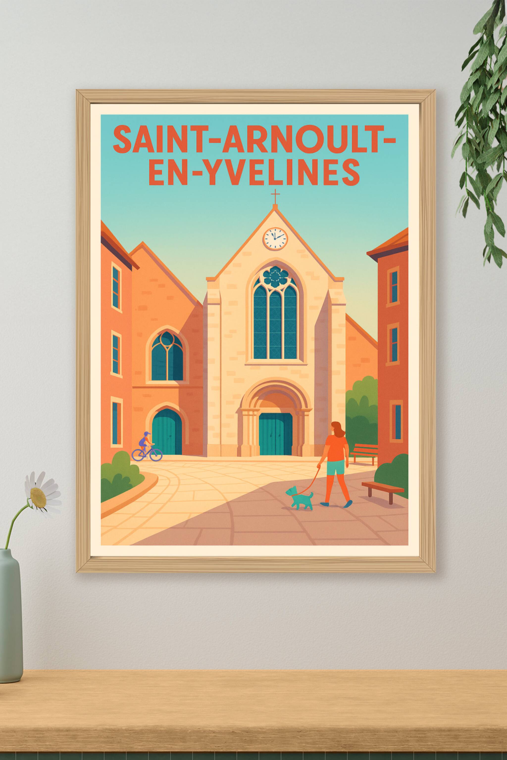 Affiche de Saint-Arnoult-en-Yvelines - Charme paisible au cœur du village