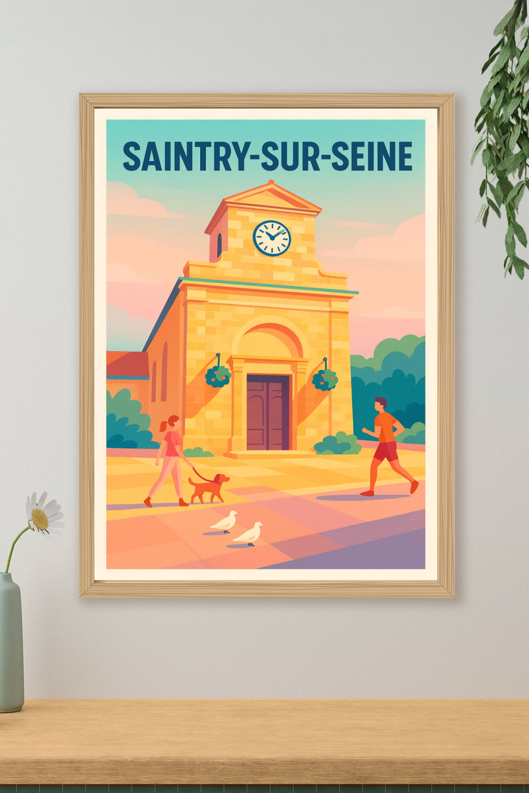 Affiche de Saintry-sur-Seine - Charme paisible au fil du temps