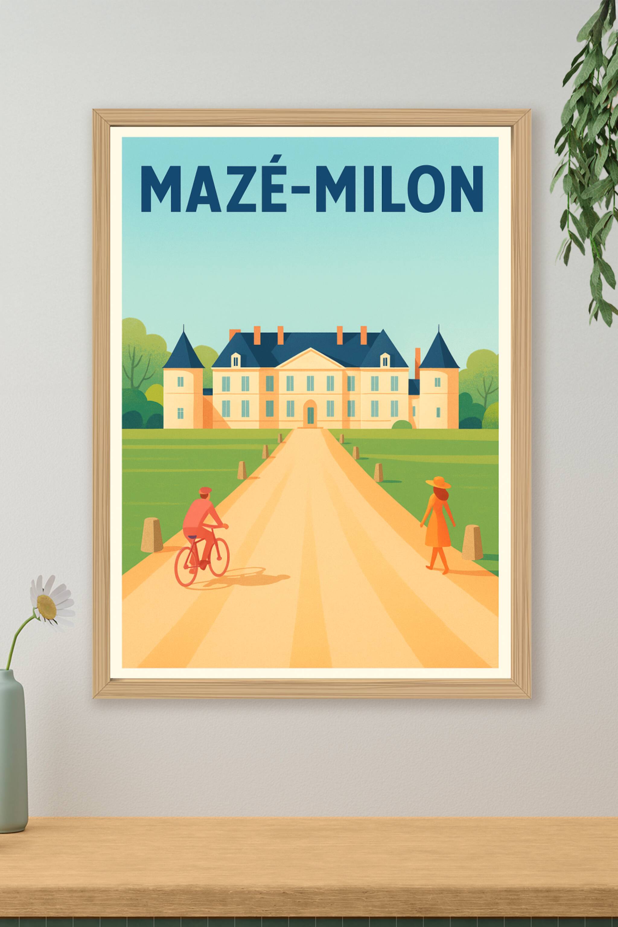 Affiche de Mazé-Milon - Élégance et Sérénité au Château