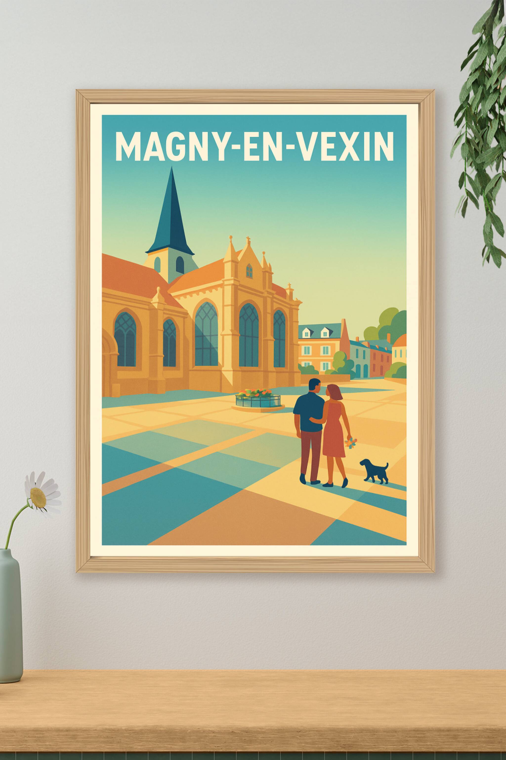 Affiche de Magny-en-Vexin - L'élégance intemporelle au cœur de la ville
